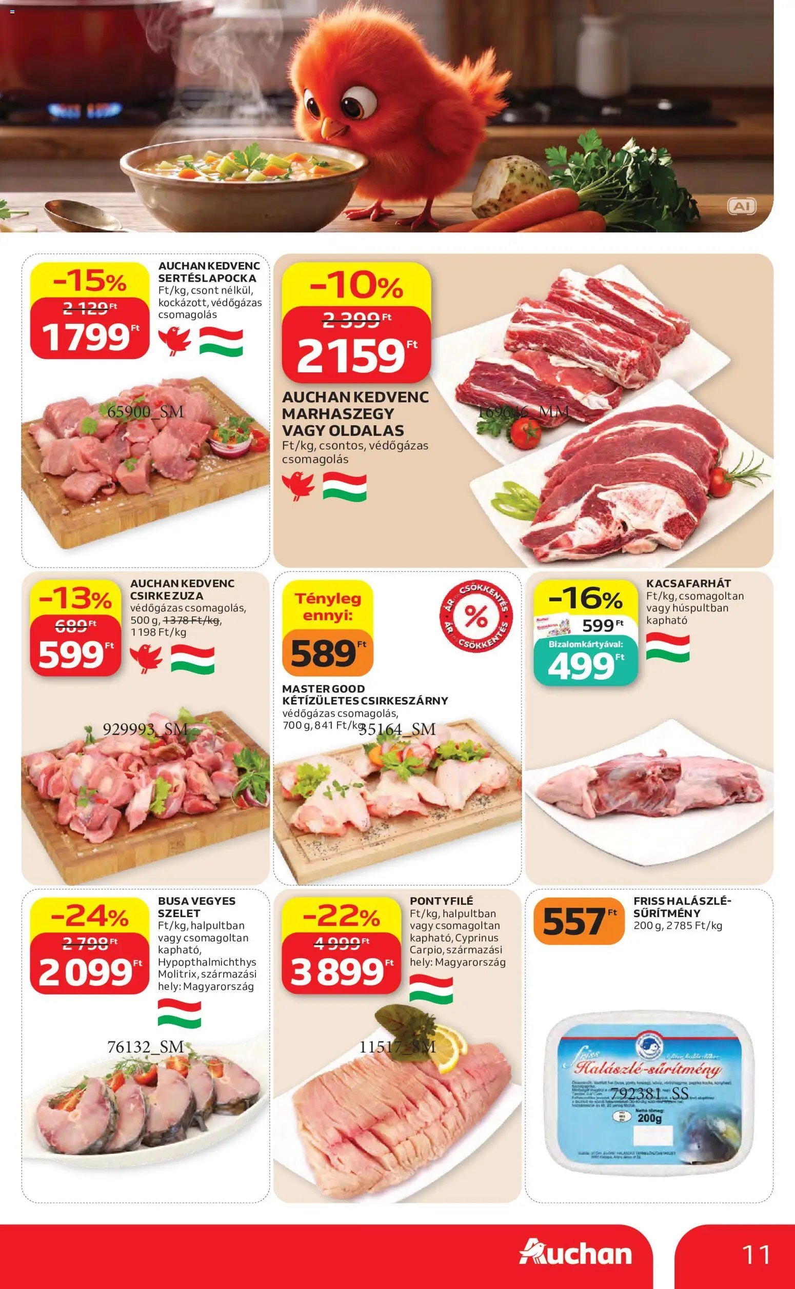 Auchan akciós ujság - amely érvényes a következő dátumtól: 2026.10.22. | Oldal: 11