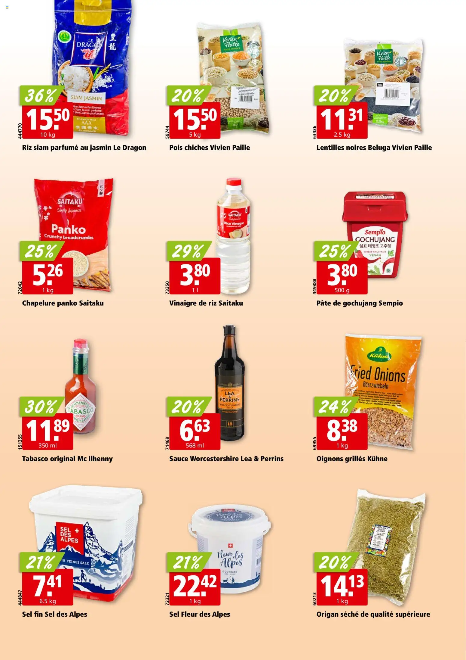Aligro aktionen Chavannes, Matran, Genève, Sion – gültig ab 11.05.2026 | Seite: 22 | Produkte: Chili, Salz