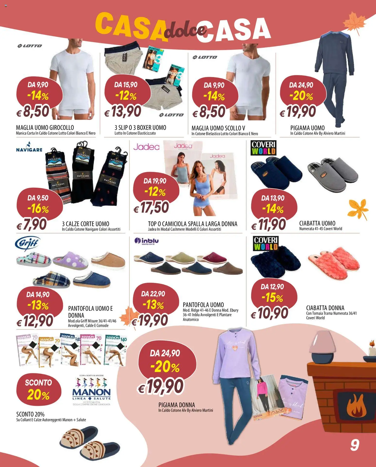 Volantino Galassia del 19/10/2026 | Pagina: 9 | Prodotti: Spalla, Pigiama, Top, Collant