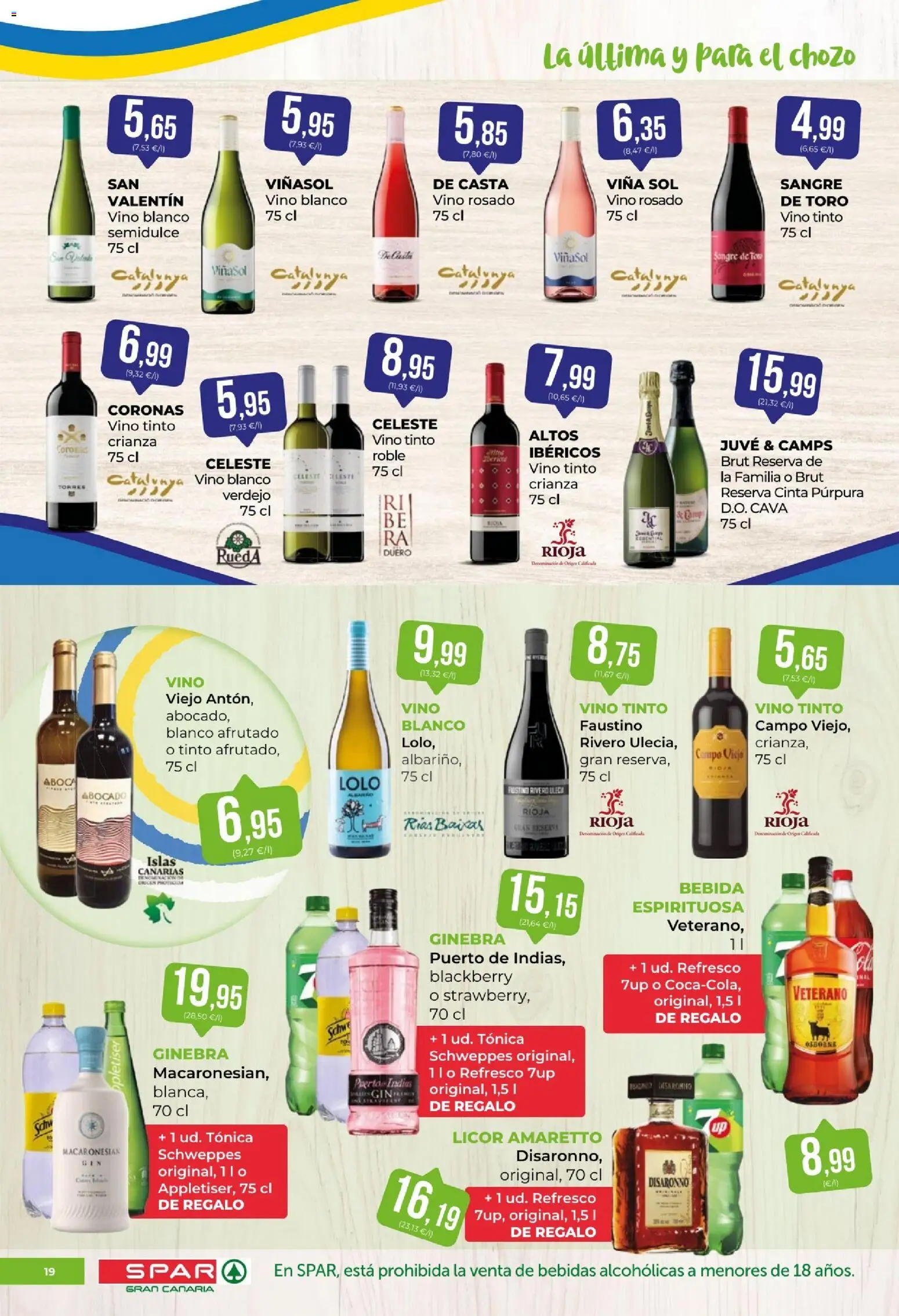 Spar - folleto │ válido desde el 15.05.2026 | Página: 19 | Productos: Licor, Vino rosado, Vino, Ginebra