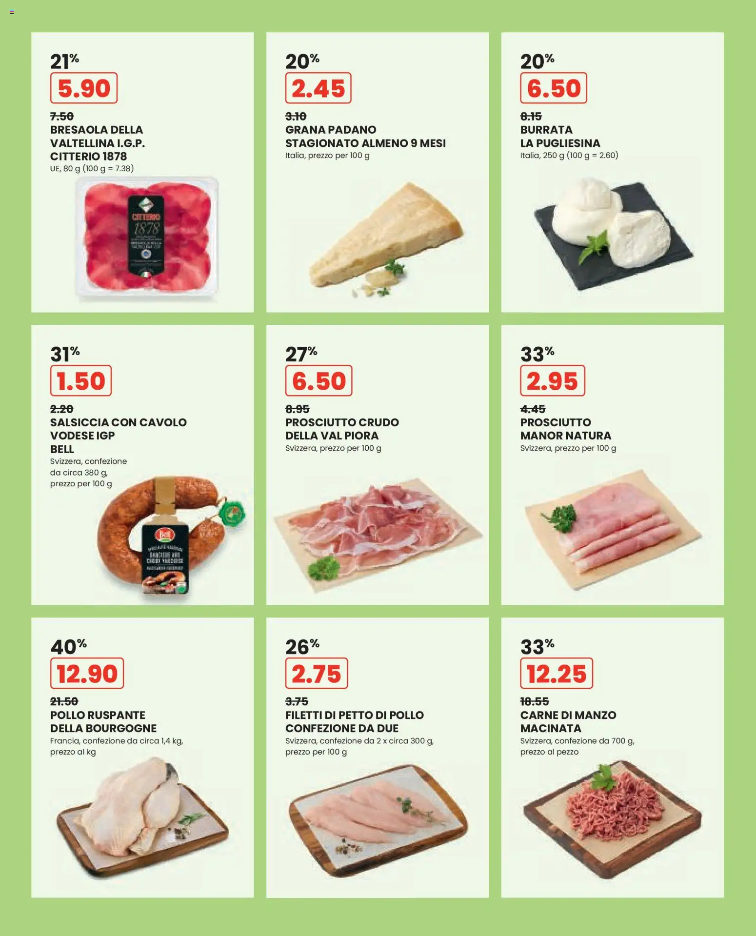 Manor aktionen IT – gültig ab 06.10.2026 | Seite: 4 | Produkte: Grana Padano, Burrata