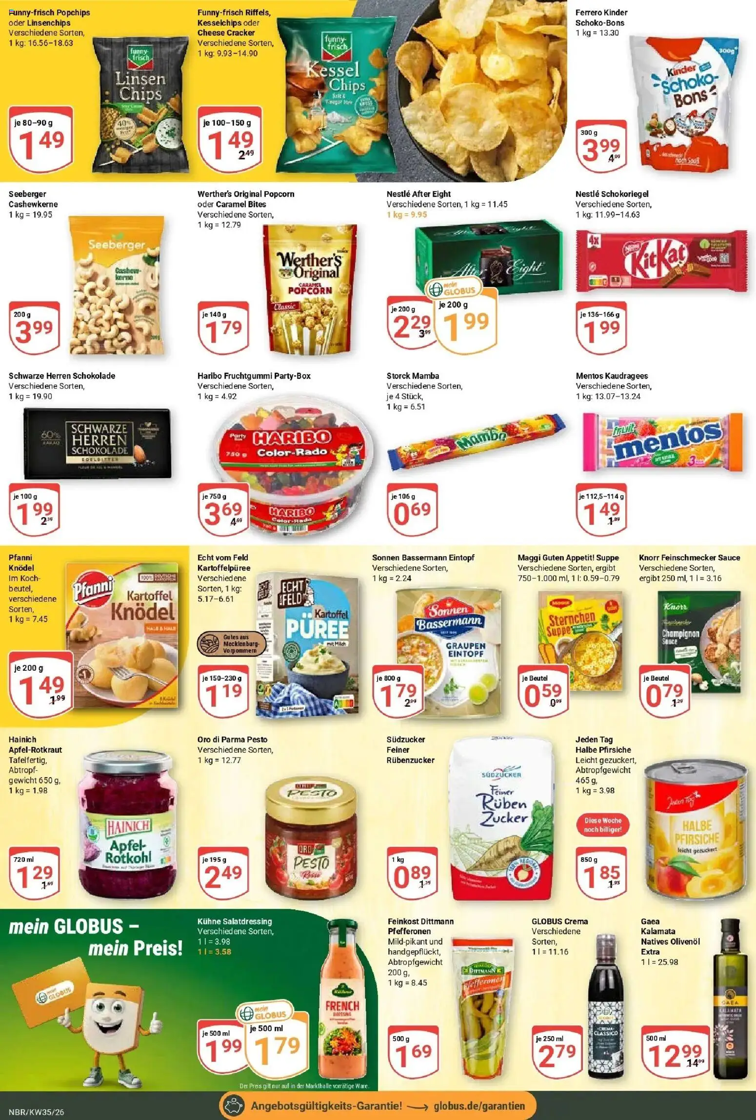 Globus Prospekt Neubrandenburg (ab 24.08.2026) » Angebote online | Seite: 14 | Produkte: Gewicht, Maggi, Rotkohl, Schokolade
