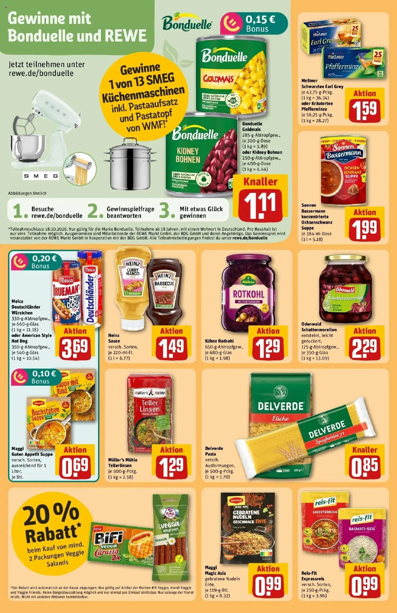 REWE Prospekt ab 05.10.2026 zum Blättern » Angebote | Seite: 26 | Produkte: Mühle, Maggi, Messmer, Nudeln