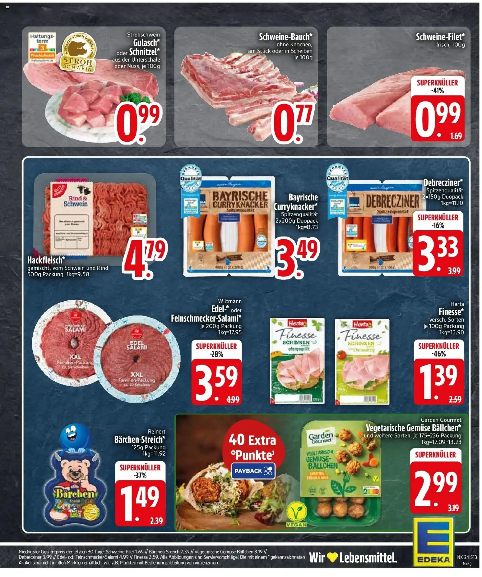 Edeka prospekt Neusäß-Steppach – gültig ab 08.06.2026 | Seite: 15 | Produkte: Schnitzel, Gemüse, Schinken, Herta finesse