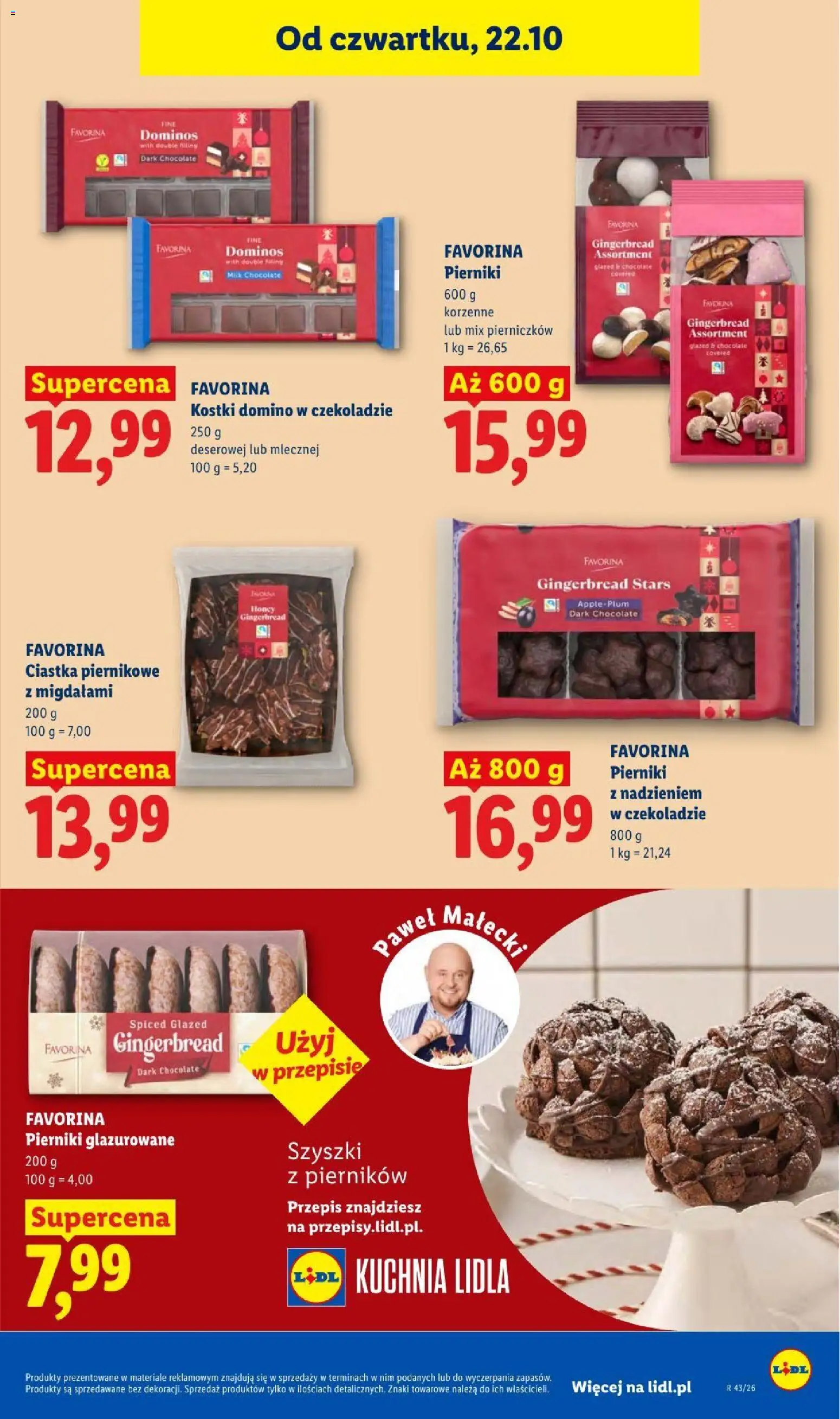 Lidl gazetka od 22.10.2026 | Strona: 77 | Produkty: Pierniki, Ciastka