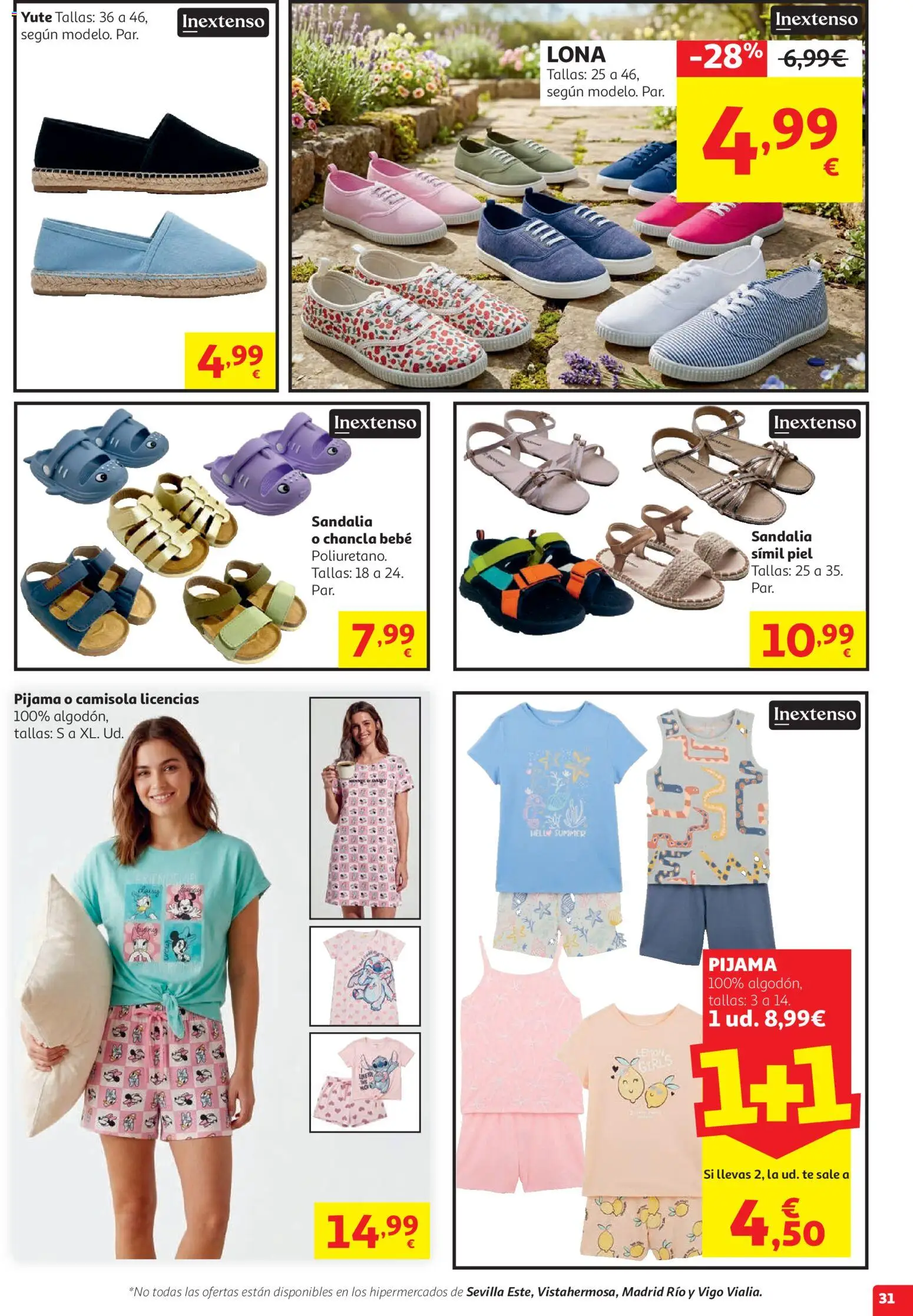 Alcampo HG Nacional Cat │ válido desde el 05.05.2026 | Página: 31 | Productos: Pijama, Té