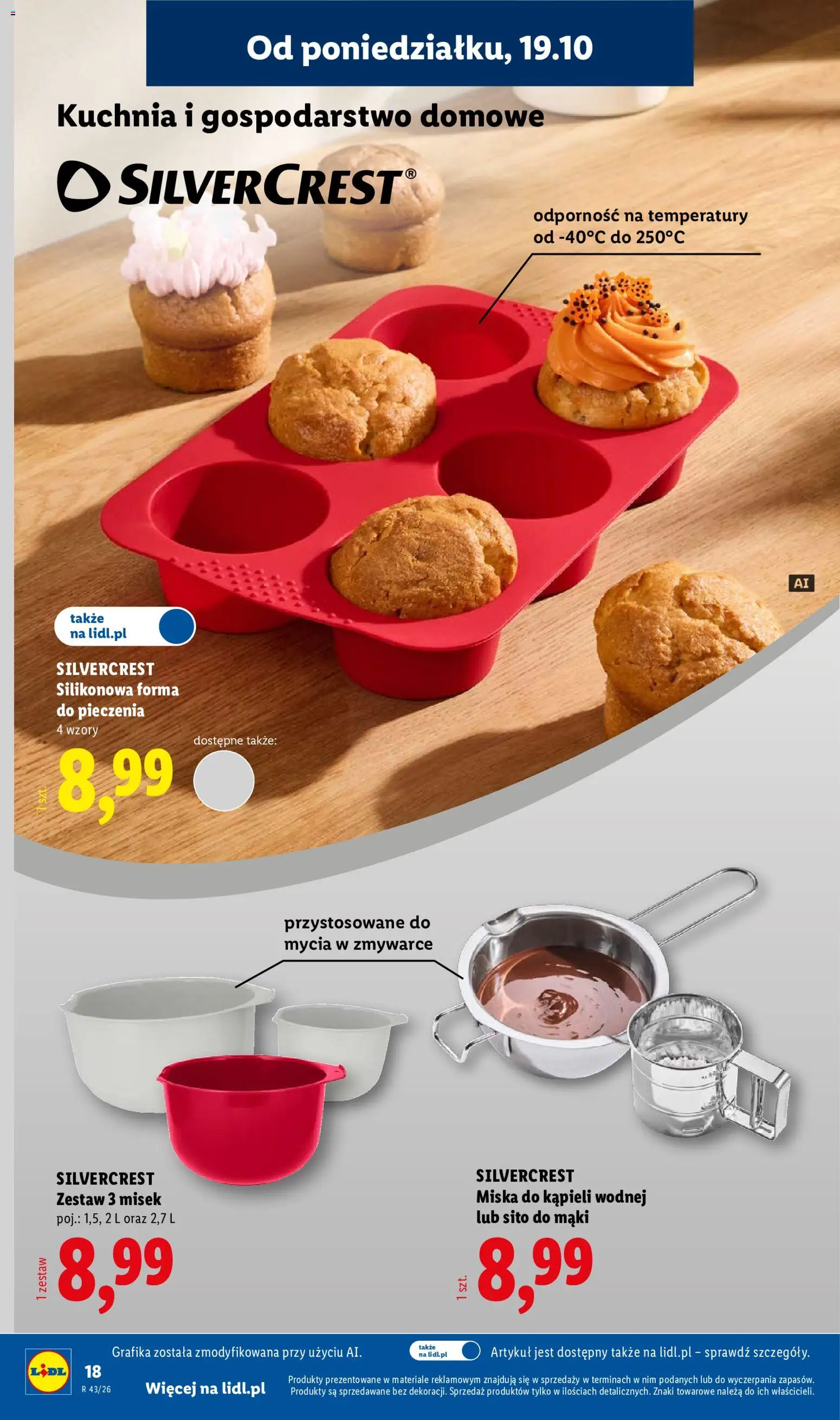 Lidl Polsko katalog od 19.10.2026 | Strana: 18 | Produkty: Forma, Miska