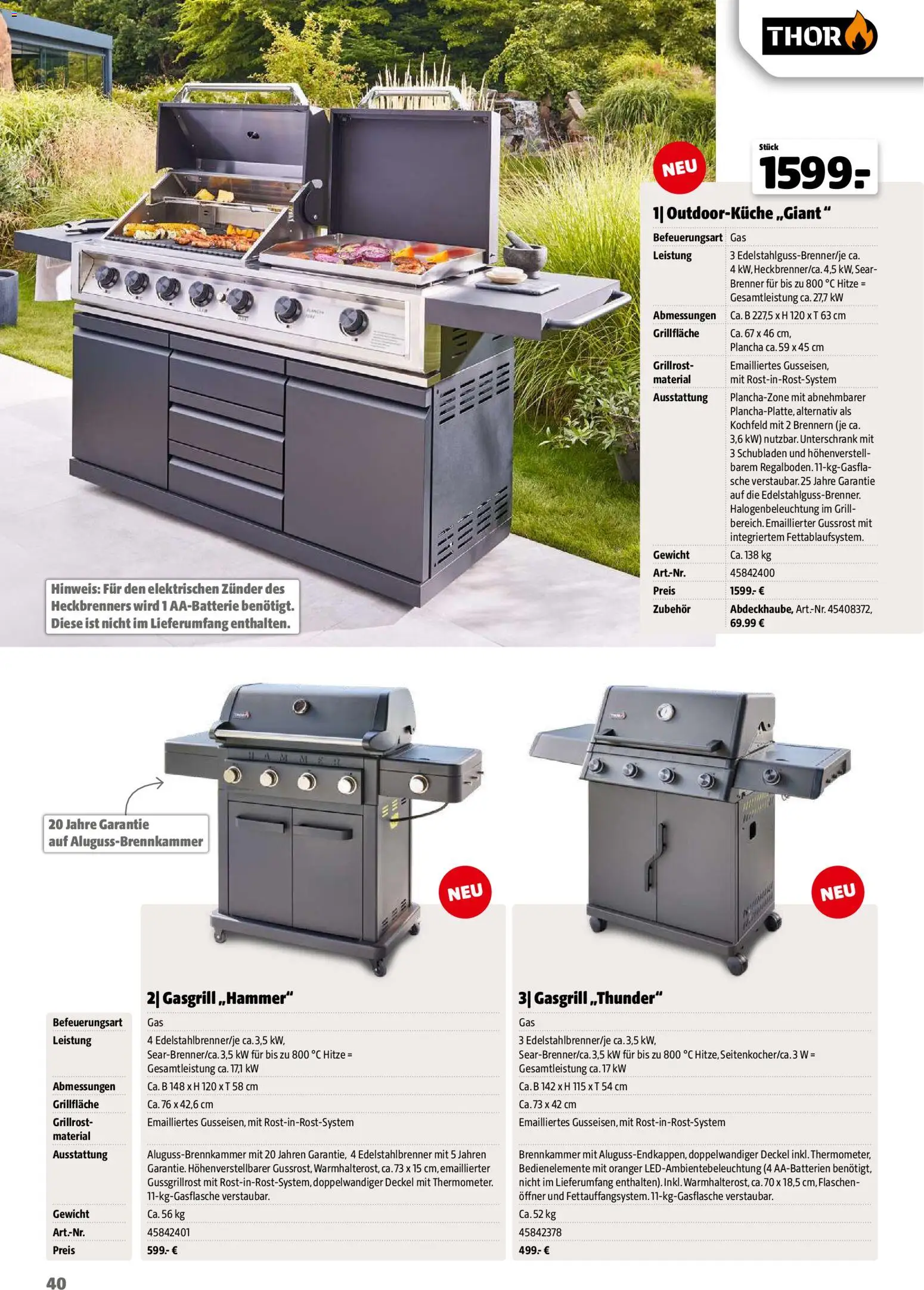 Hagebau Gartenjahr gültig ab 13.03.2026 | Seite: 40 | Produkte: Kochfeld, Gewicht, Grill
