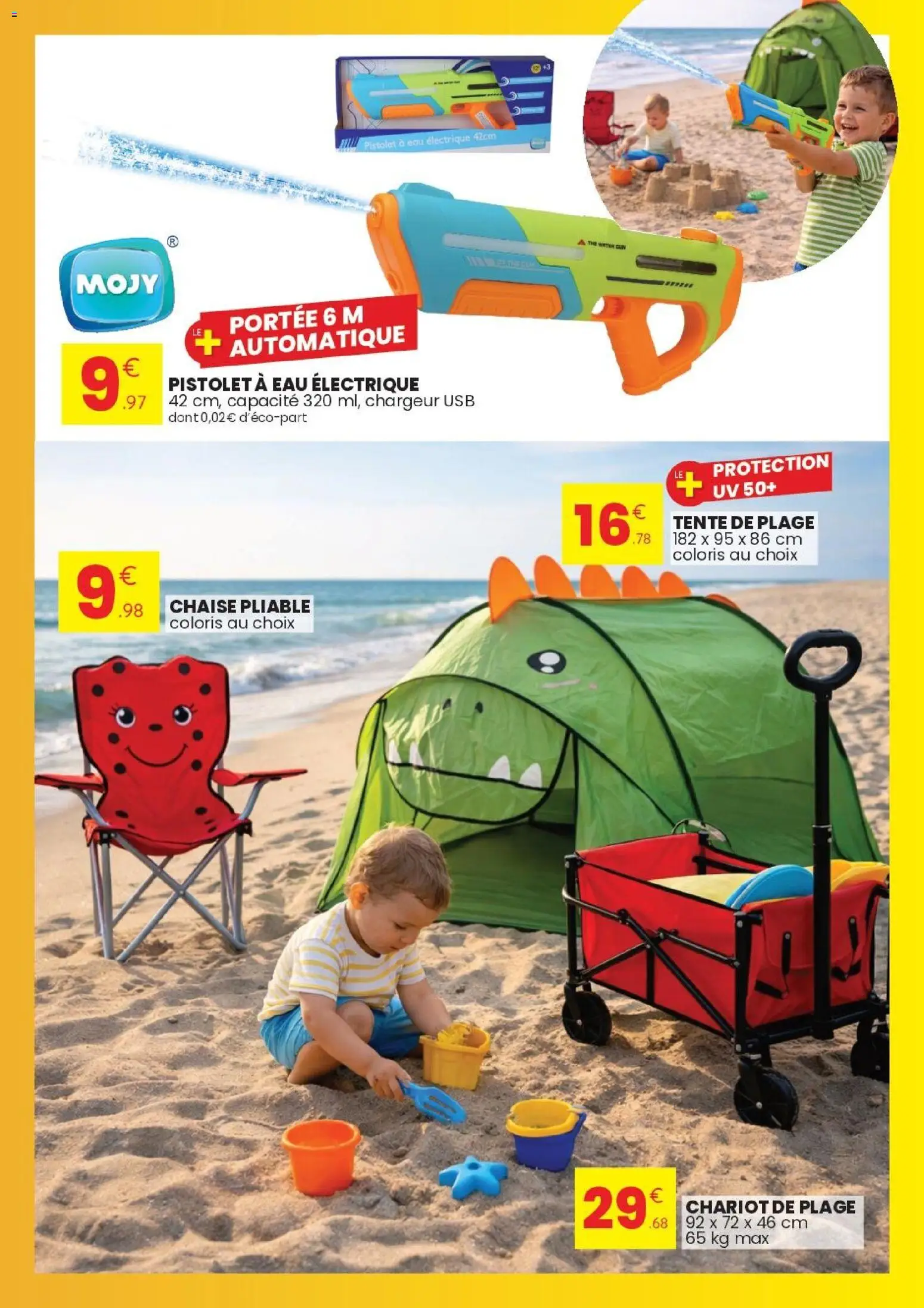 {H1} | Page: 9 | Produits: USB, Tente, Chariot de plage, Thé