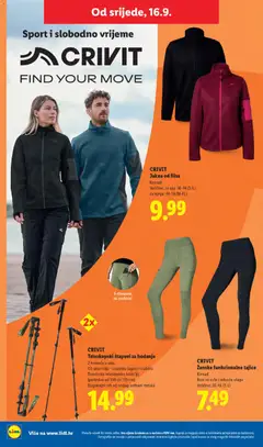 CRIVIT Ženske funkcionalne tajice, Komad, Brzo se suše i odvode vlagu, Veličine: 36-46 (S-L) - Pregled kataloga iz trgovine Lidl, vrijedi od 14.09.2026 | Stranica: 48 | Proizvodi: Mobitel, Jakna, Tajice