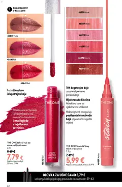 Oriflame Katalog - Pregled kataloga iz trgovine Oriflame, vrijedi od 26.08.2026 | Stranica: 62 | Proizvodi: Olovka za usne, Ruž