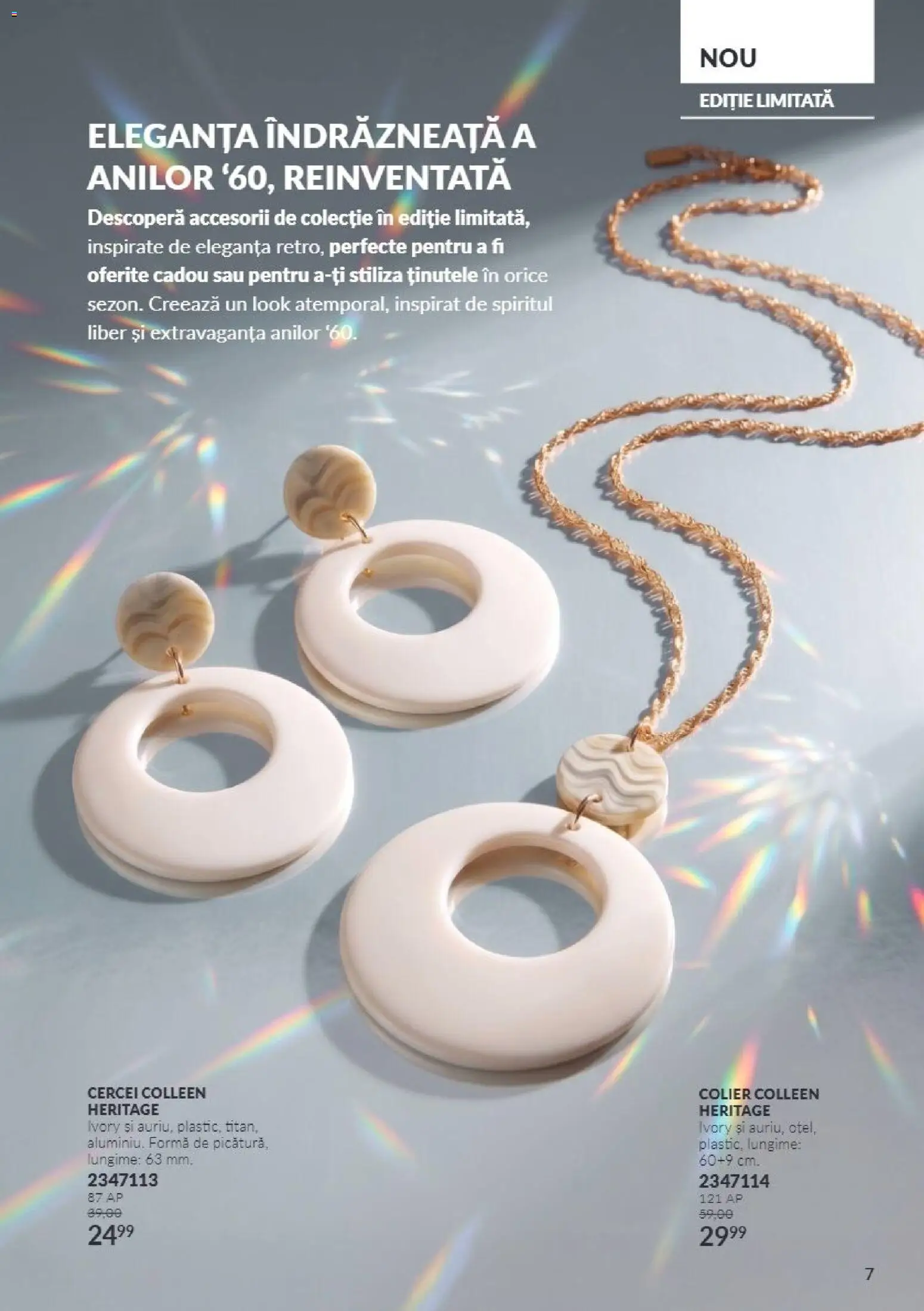 Noul catalog Avon – valabil de la 01.11.2026 | Pagină: 7 | Produse: Cercei, Colier
