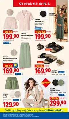 Náhled letáku ESMARA Mušelínové pyžamo, souprava, materiál: 100% bavlna, S-L od 06.05.2026 | Strana: 31 | Produkty: Šaty, Sukně, Pyžamo, Pantofle