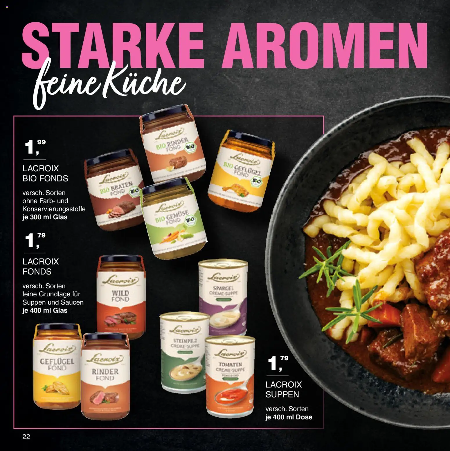Handelshof Wildkatalog – gültig ab 15.10.2026 | Seite: 22 | Produkte: Küche, Spargel, Creme, Gemüse
