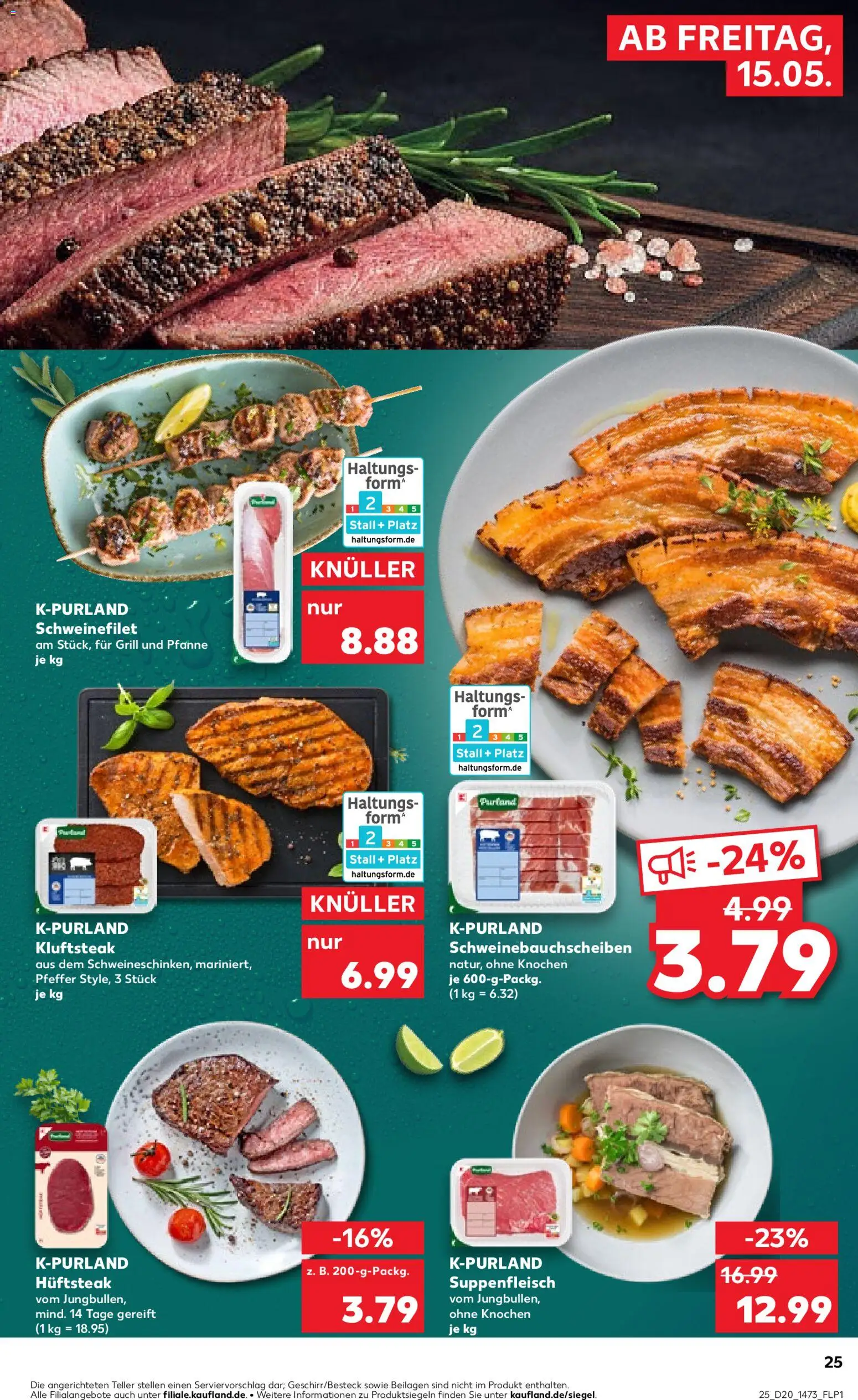 Kaufland Prospekt – gültig ab 15.05.2026 | Seite: 25 | Produkte: Grill, Schweinefilet, Pfeffer, Suppenfleisch