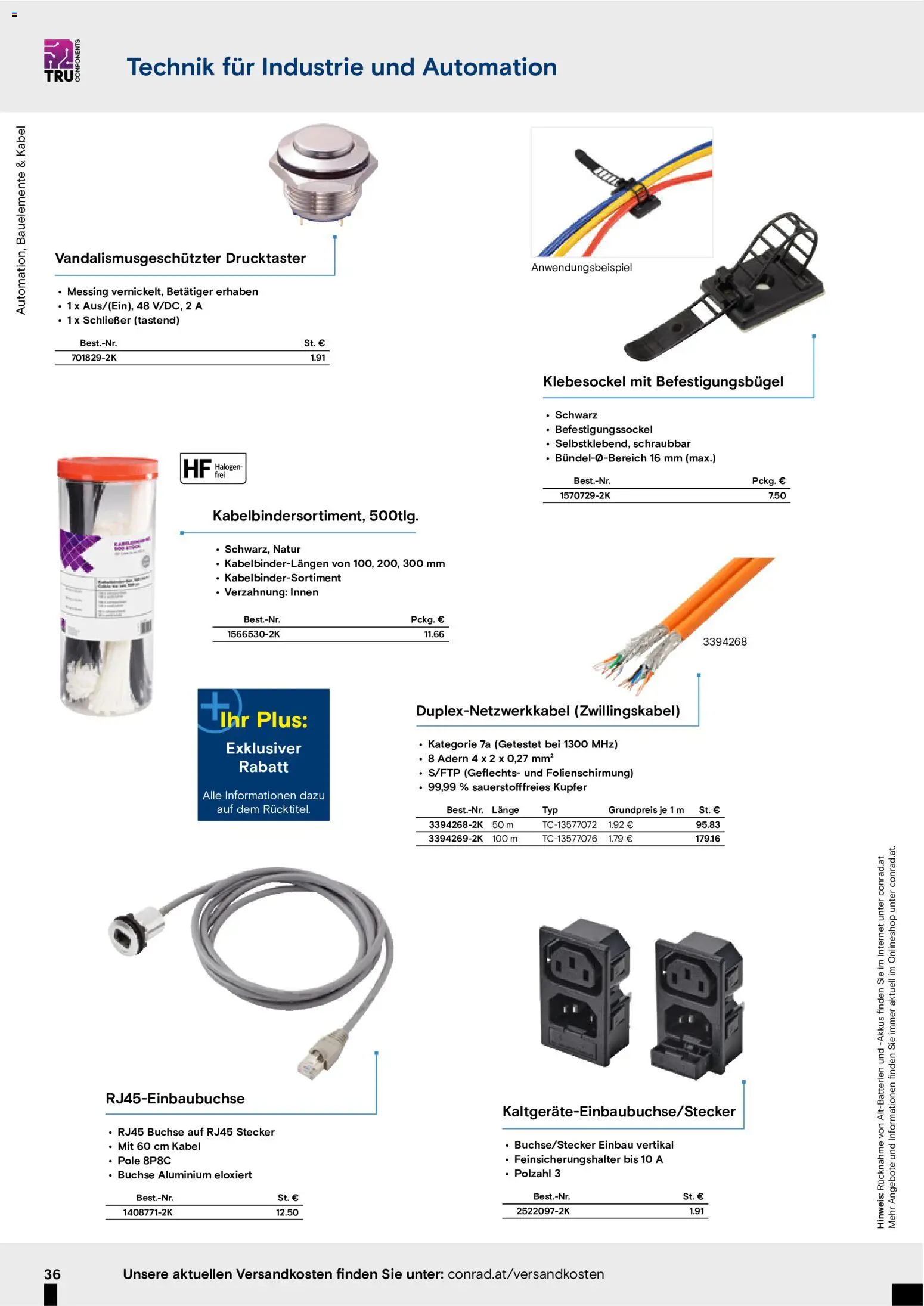 Conrad Starke Marken gültig ab 05.10.2026 | Seite: 38 | Produkte: Kabel