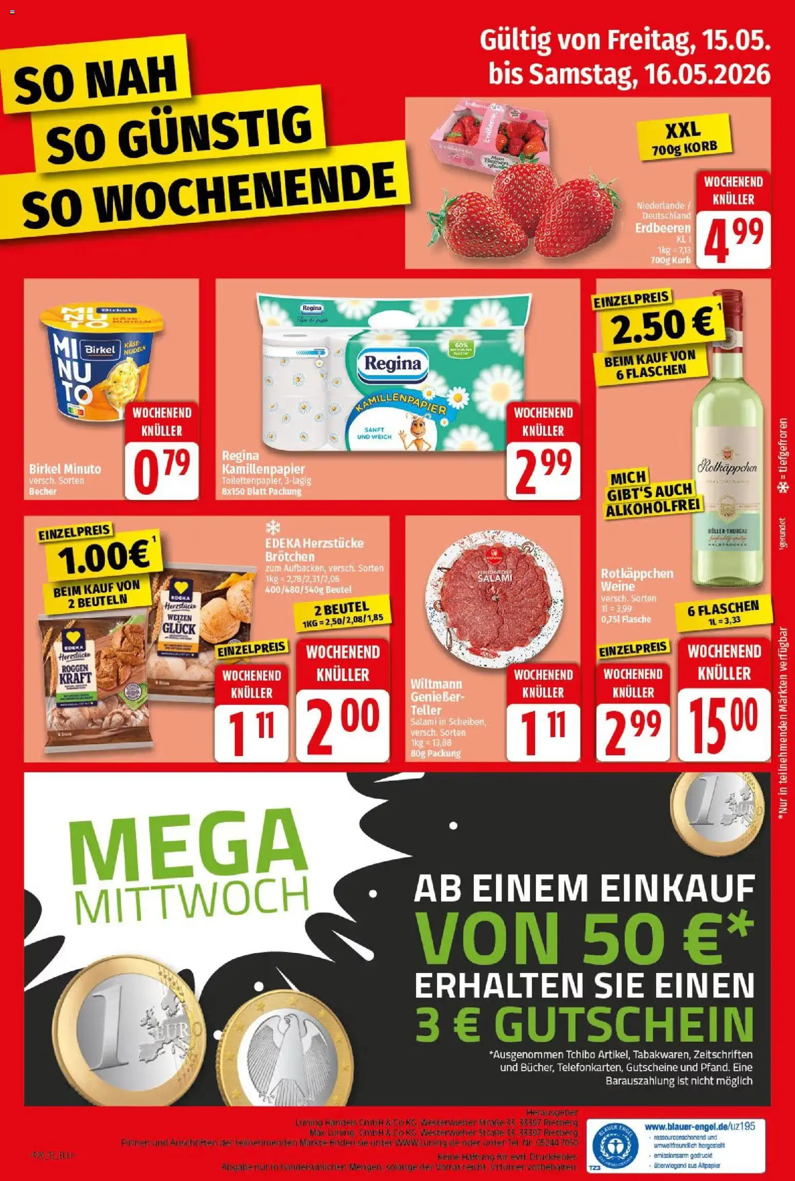 Elli Markt Prospekt Gütersloh – gültig ab 11.05.2026 | Seite: 12 | Produkte: Korb, Rotkäppchen, Salami, Nudeln
