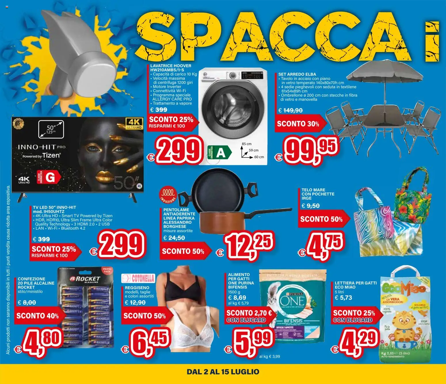 Volantino Il Gigante del 02/07/2026 | Pagina: 2 | Prodotti: Pile, Reggiseno, USB, Tavolo