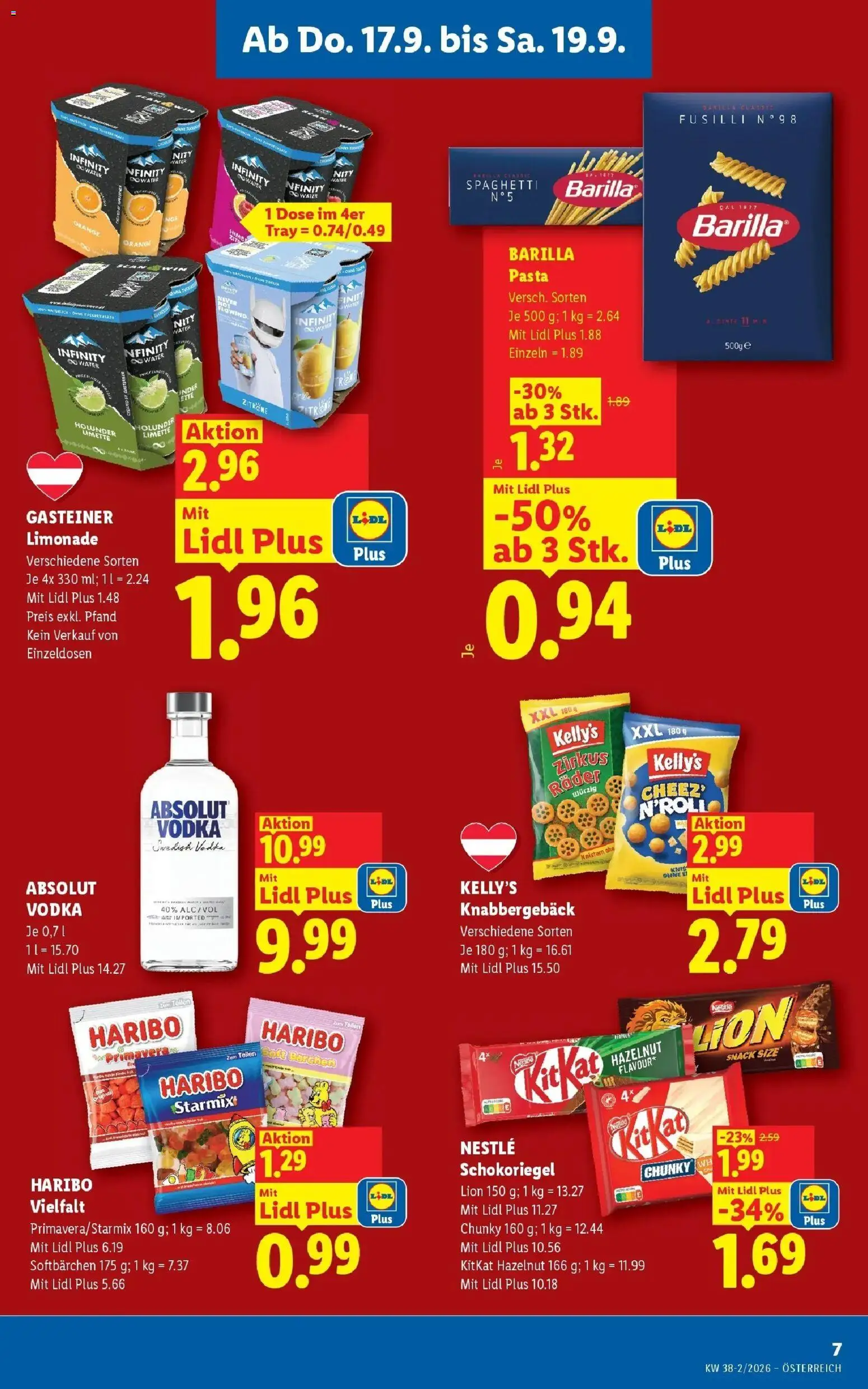 Lidl Flugblatt - Wien ab 13.09.2026 - Angebote ab donnerstag | Seite: 9 | Produkte: Zitrone, Limette, Barilla, Spaghetti