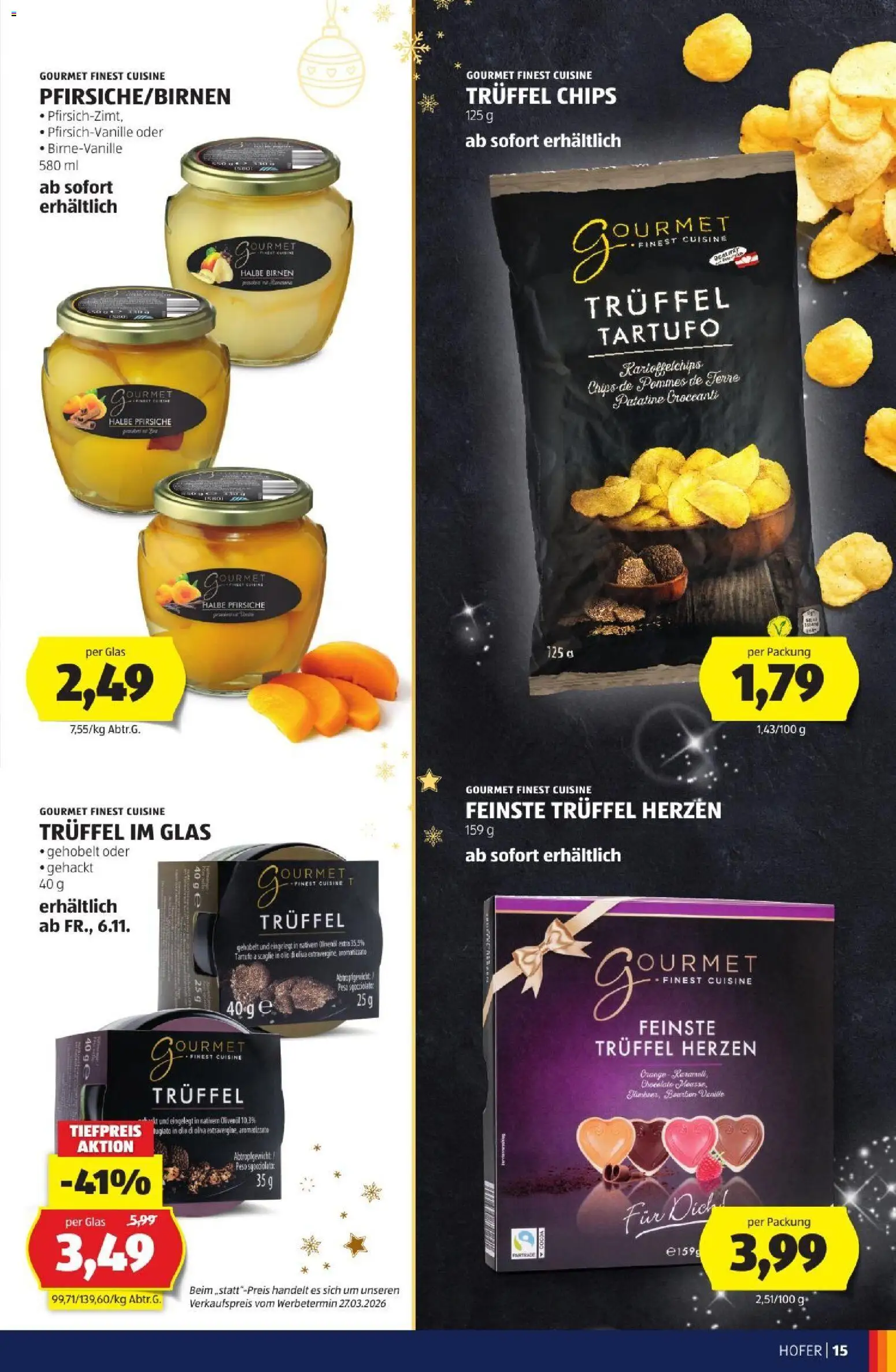 Hofer Weihnachtskatalog gültig ab 28.10.2026 | Seite: 15 | Produkte: Chips, Vanille, Kartoffelchips, Bourbon