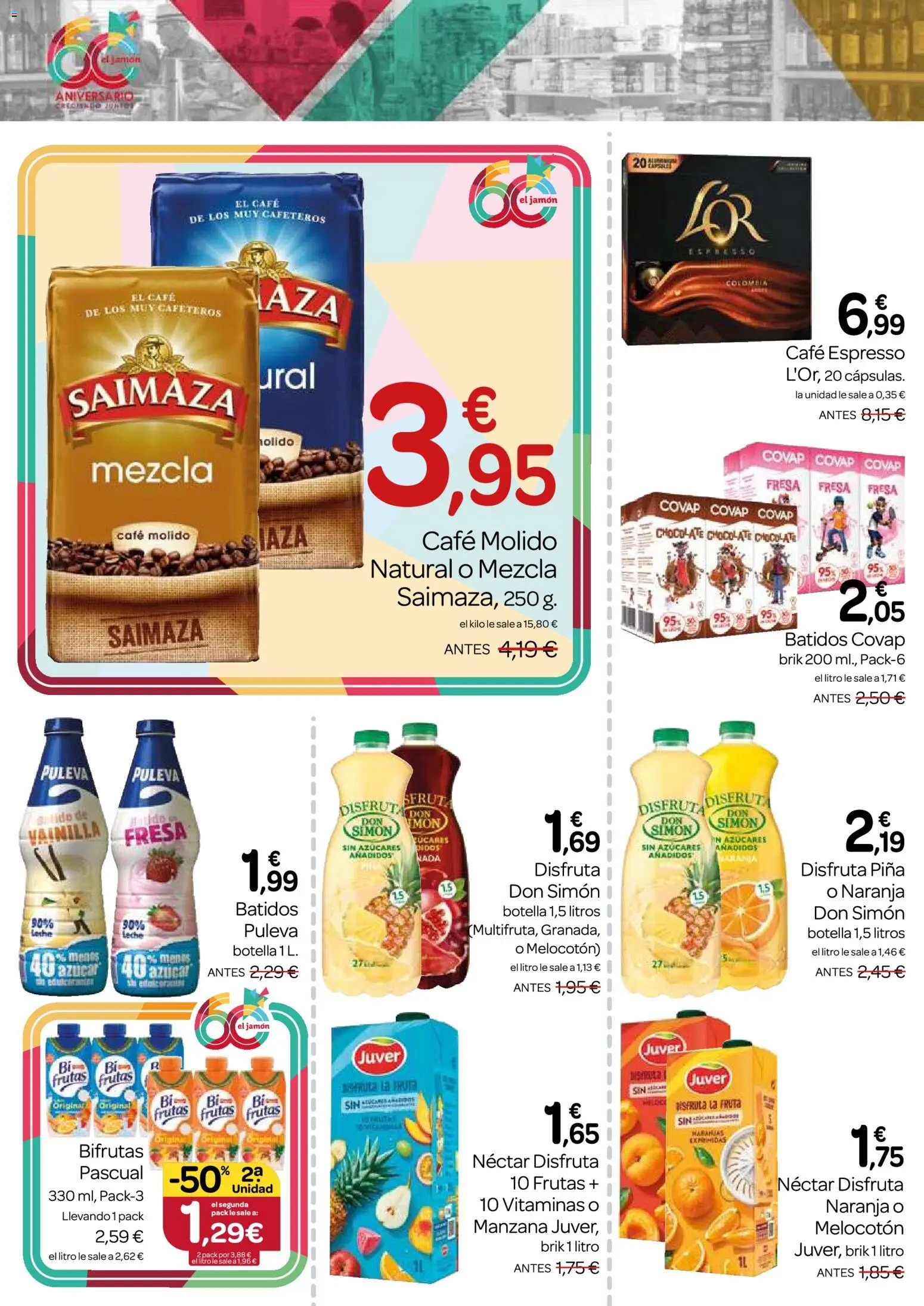 Supermercados El Jamón folleto │ válido desde el 30/07/2026 | Página: 24 | Productos: Leche, Café, Chocolate, Café molido