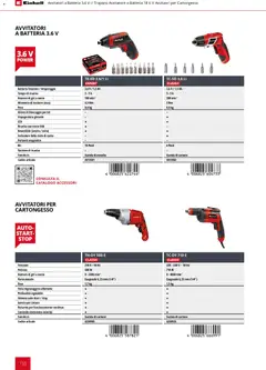 Anteprima del volantino Einhell volantino Elettroutensili  valido a partire dal 17/03/2026 | Pagina: 112 | Prodotti: Trapano, USB, Scatola, Batteria
