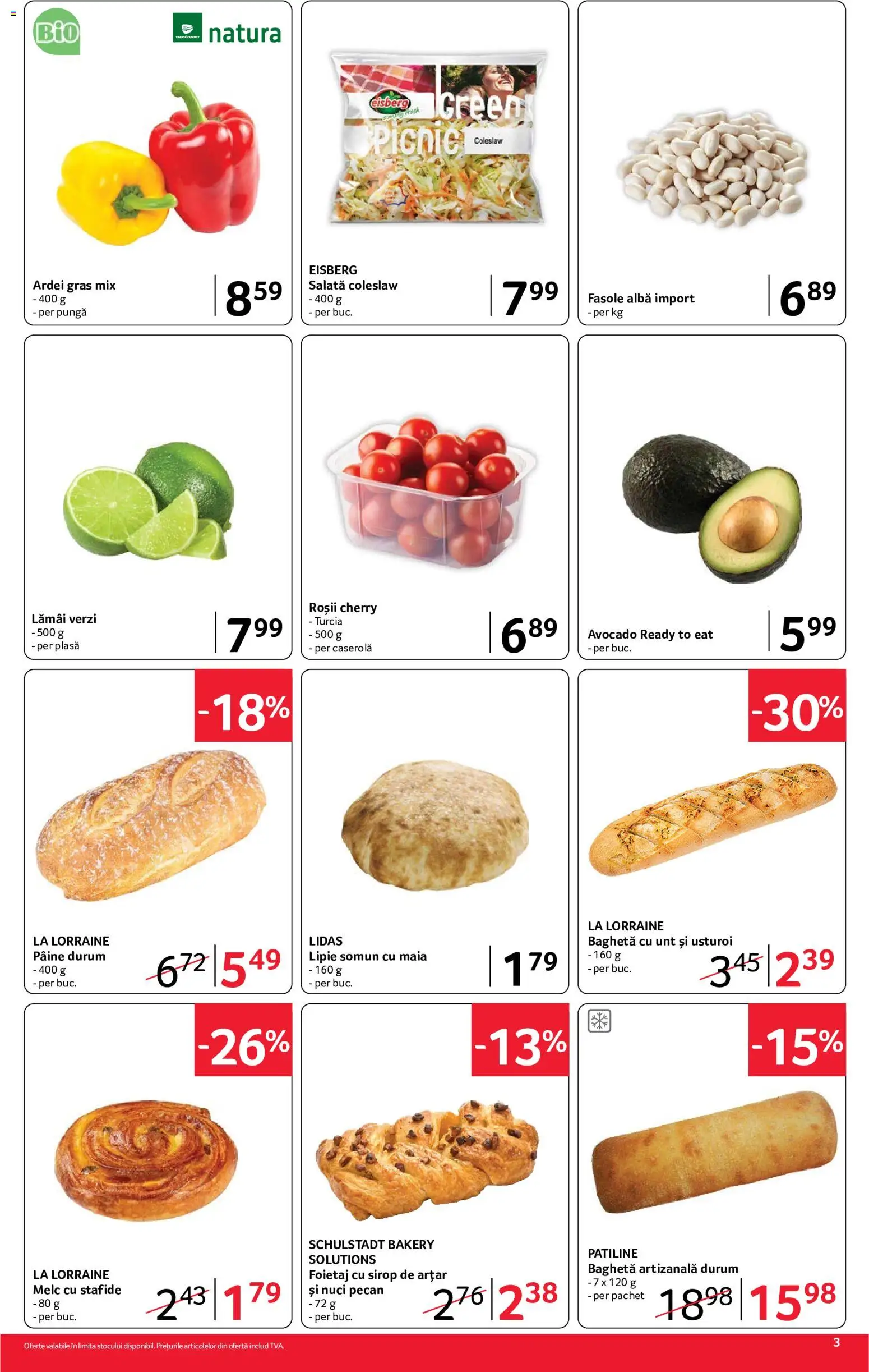 Noul catalog Selgros – valabil de la 26.06.2026 | Pagină: 3 | Produse: Foietaj, Ardei, Stafide, Usturoi