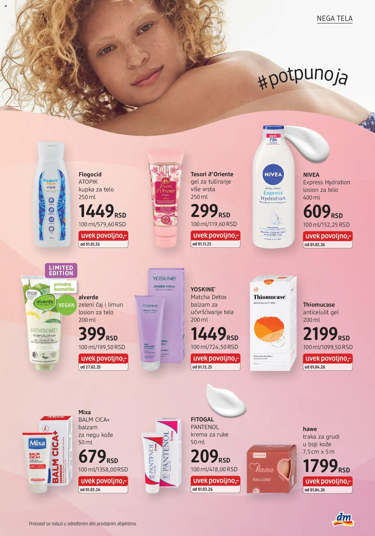 DM Drogerie katalog - važi od 01.04.2026 | Strana: 25 | Proizvode: So, Krema, Gel za tuširanje, Čaj