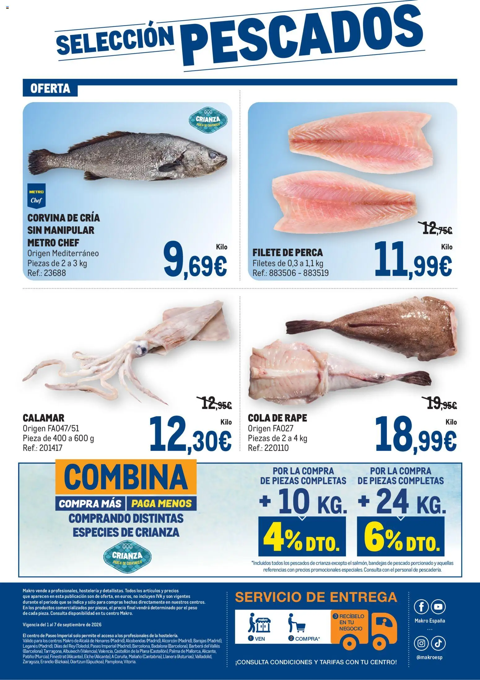 Makro Fresco Península │ válido desde el 01/09/2026 | Página: 4 | Productos: Pescado, Peso, Filete, Perca