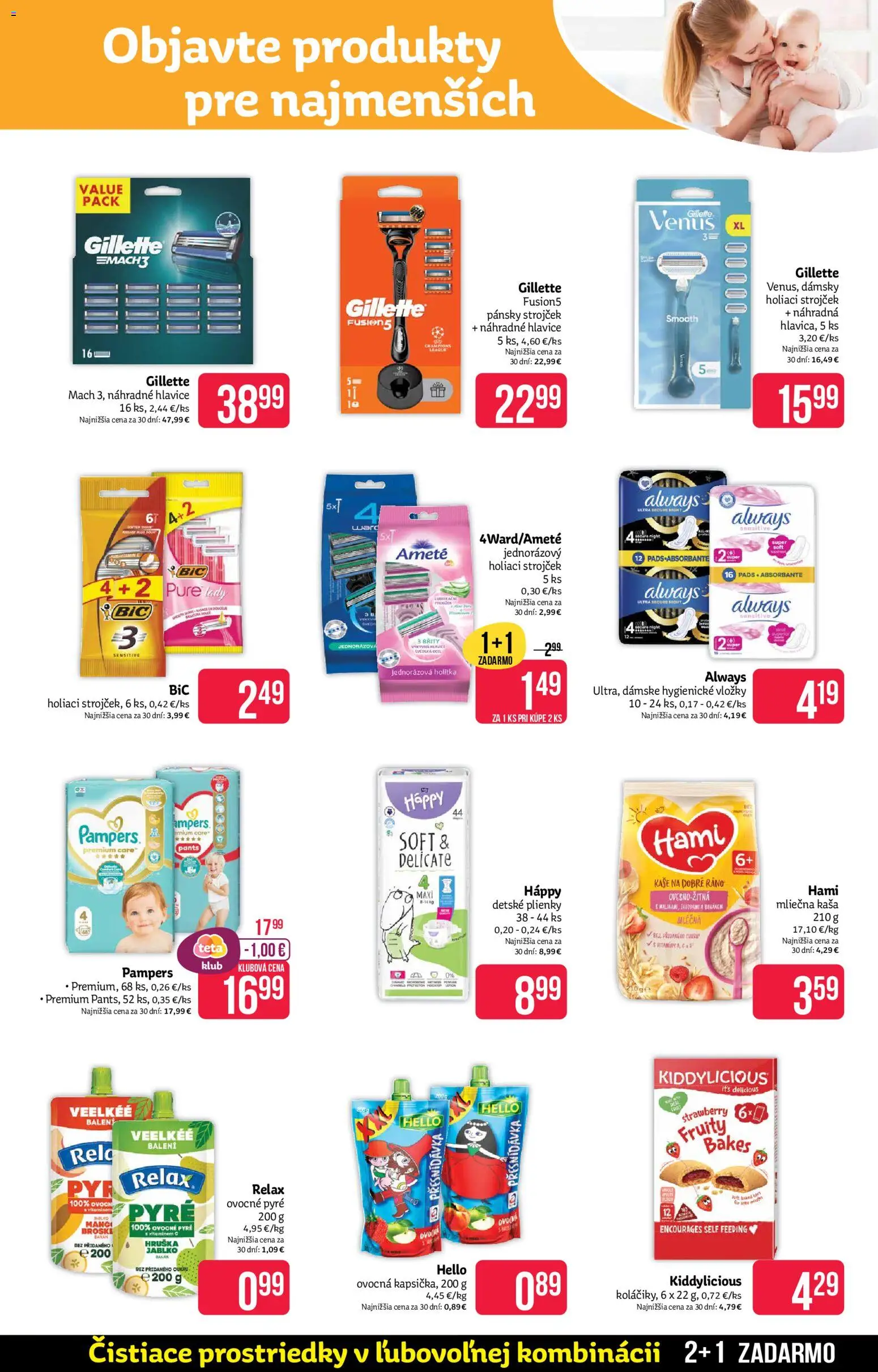 Nové Teta drogerie akcie – leták je platný od 13.04.2026 | Strana: 9 | Produkty: Strojček, Holiaci strojček, Pampers