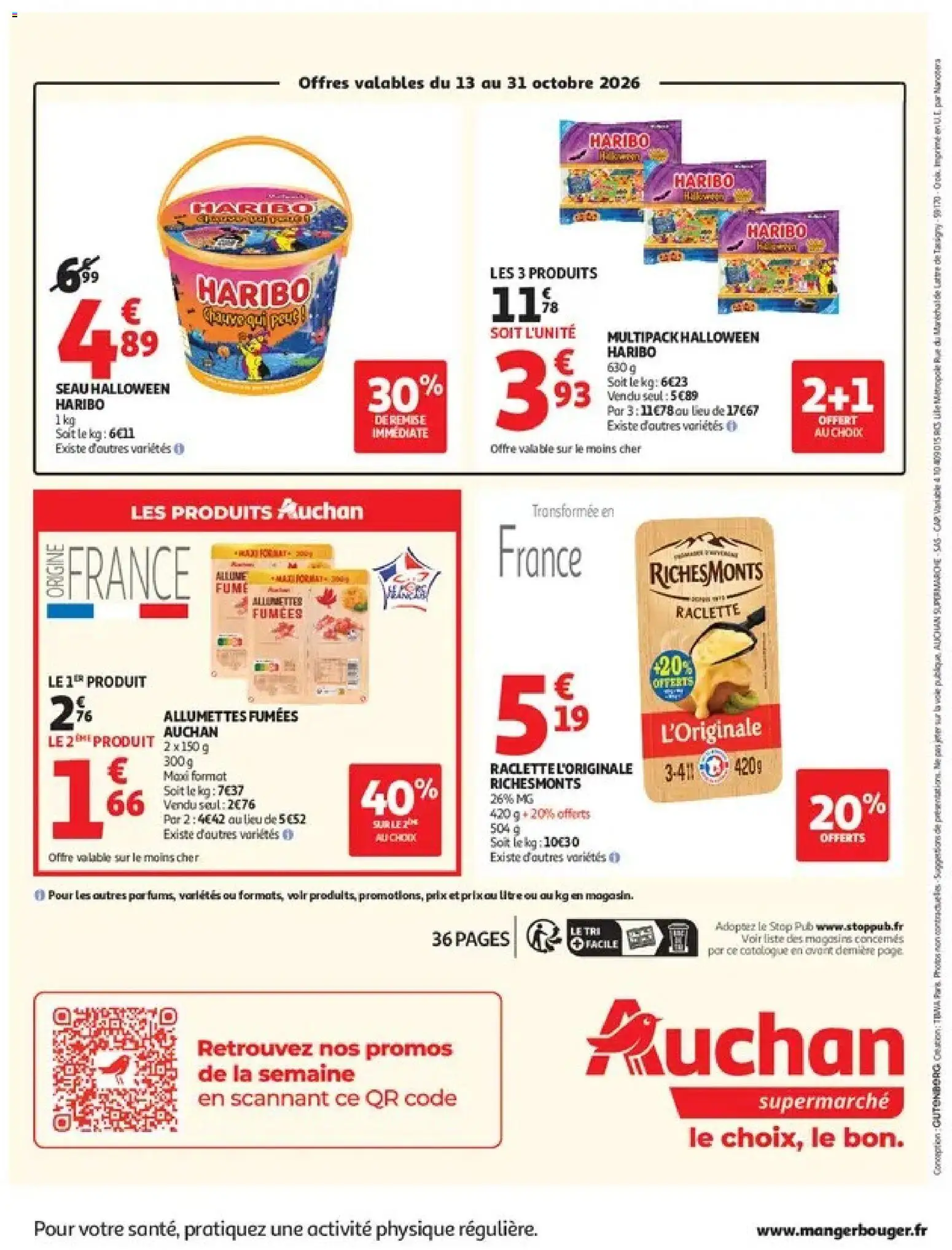 {H1} | Page: 36 | Produits: Bonbons Haribo, Raclette, Allumettes, Bonbons