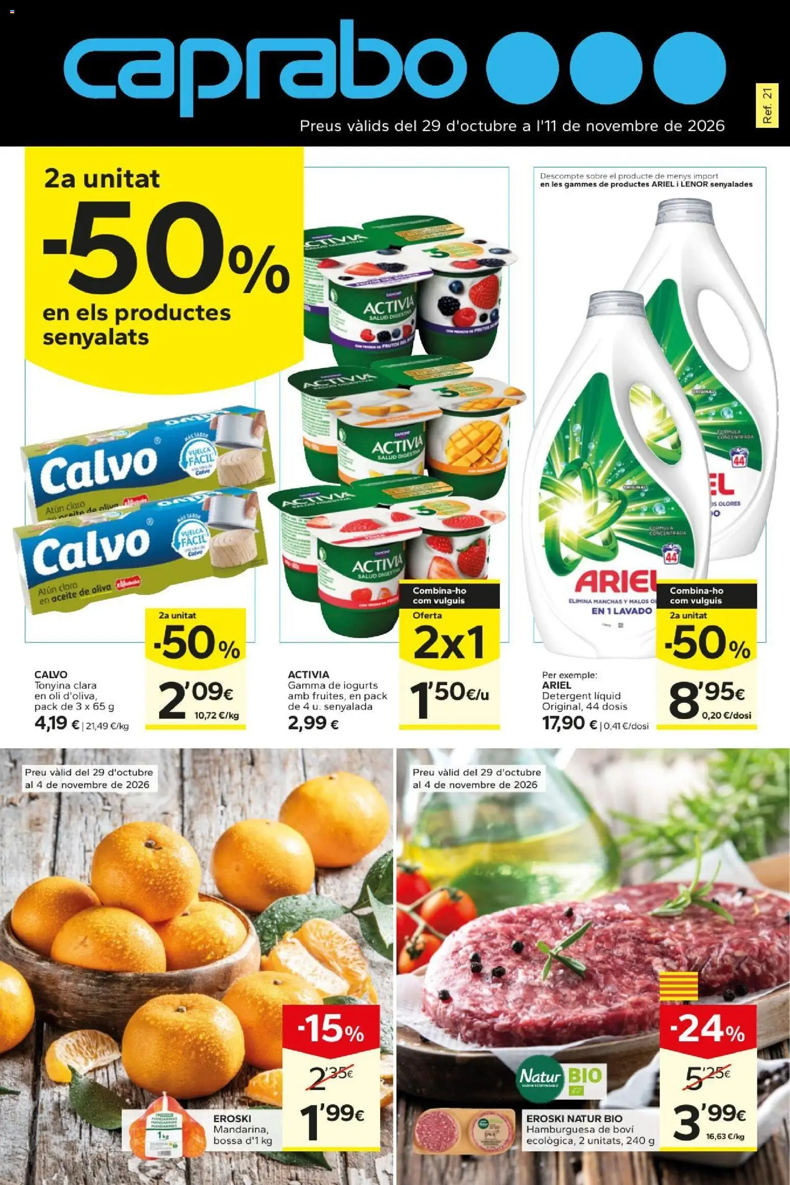 Caprabo folleto │ válido desde el 29/10/2026 | Página: 1 | Productos: Atún, Aceite, Aceite de oliva, Atún claro