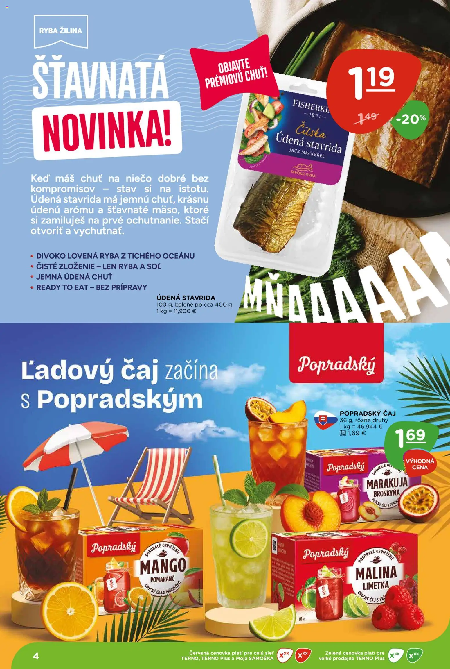 Nové Terno akcie – leták je platný od 11.06.2026 | Strana: 4 | Produkty: Limetka, Čaj, Soľ, Mango