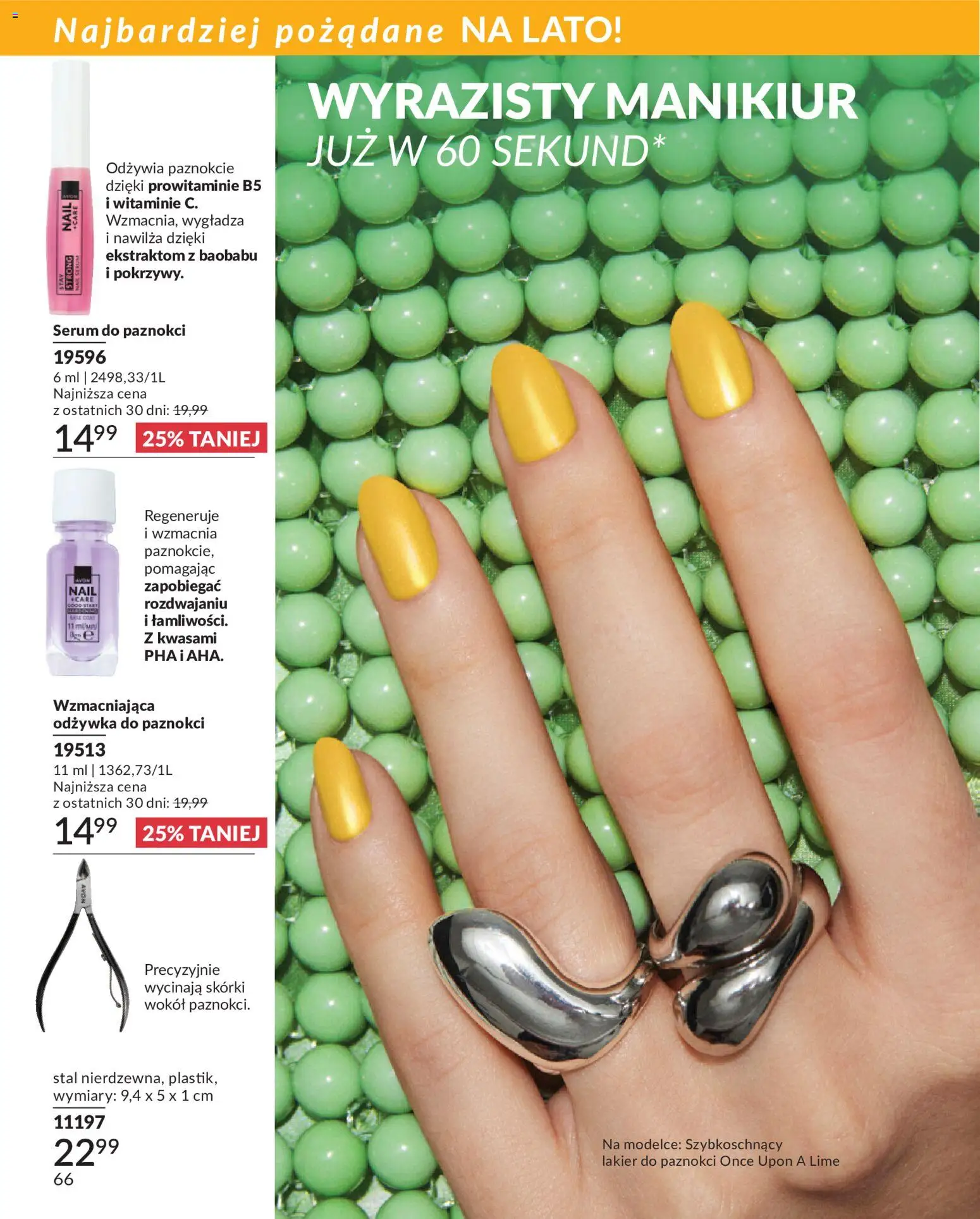 Avon Katalog 6 2026 od 01.06.2026 | Strona: 66 | Produkty: Serum do paznokci, Lakier do paznokci, Odżywka, Odżywka do paznokci