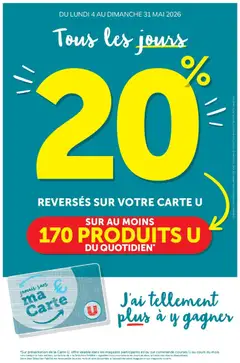 Hyper U - Prévisualisation de Hyper U - Ma sélection Carte U mai valide à partir de 04.05.2026