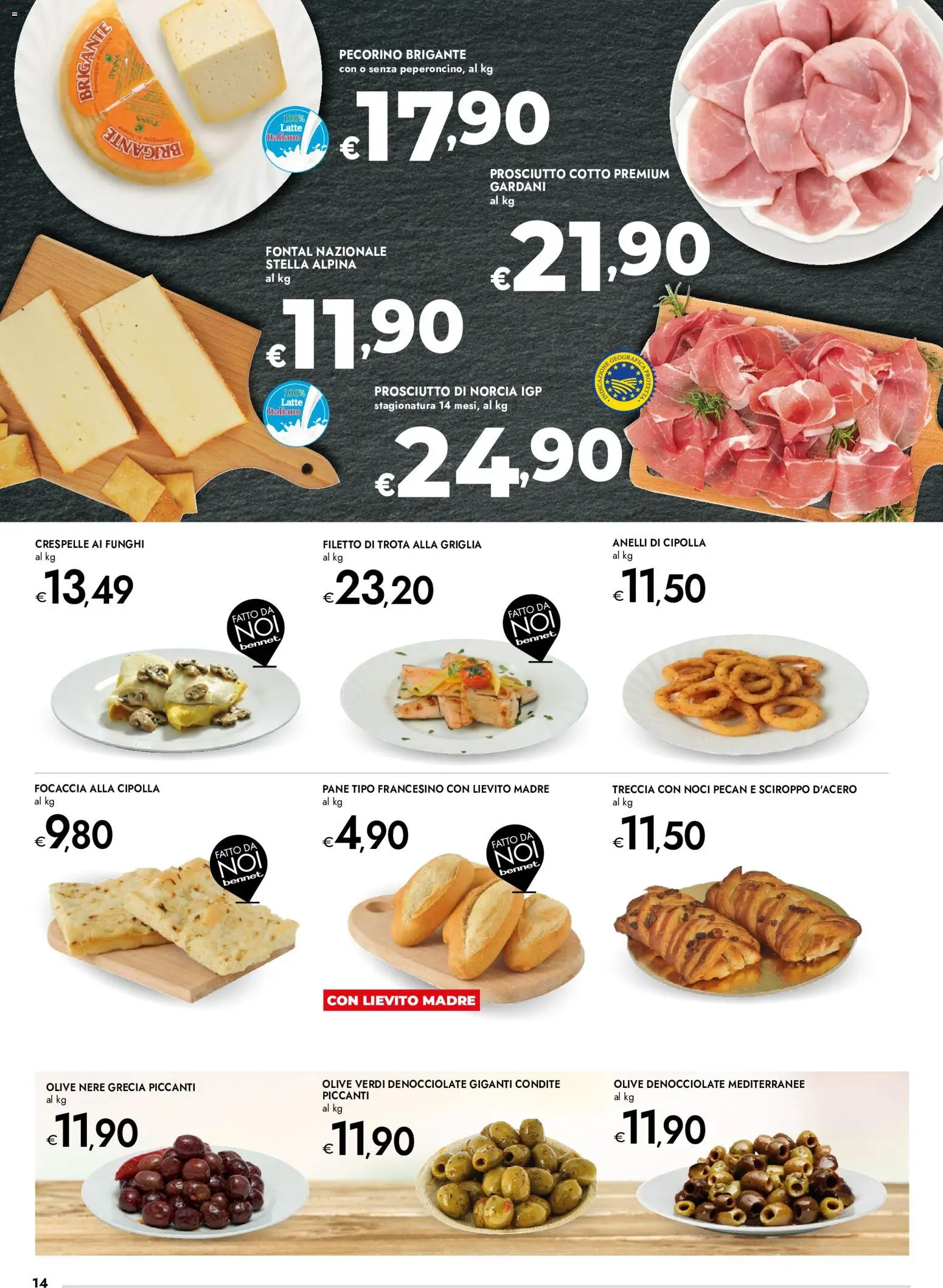 Volantino bennet del 22/10/2026 | Pagina: 14 | Prodotti: Filetto, Cipolla, Sciroppo d'acero, Lievito