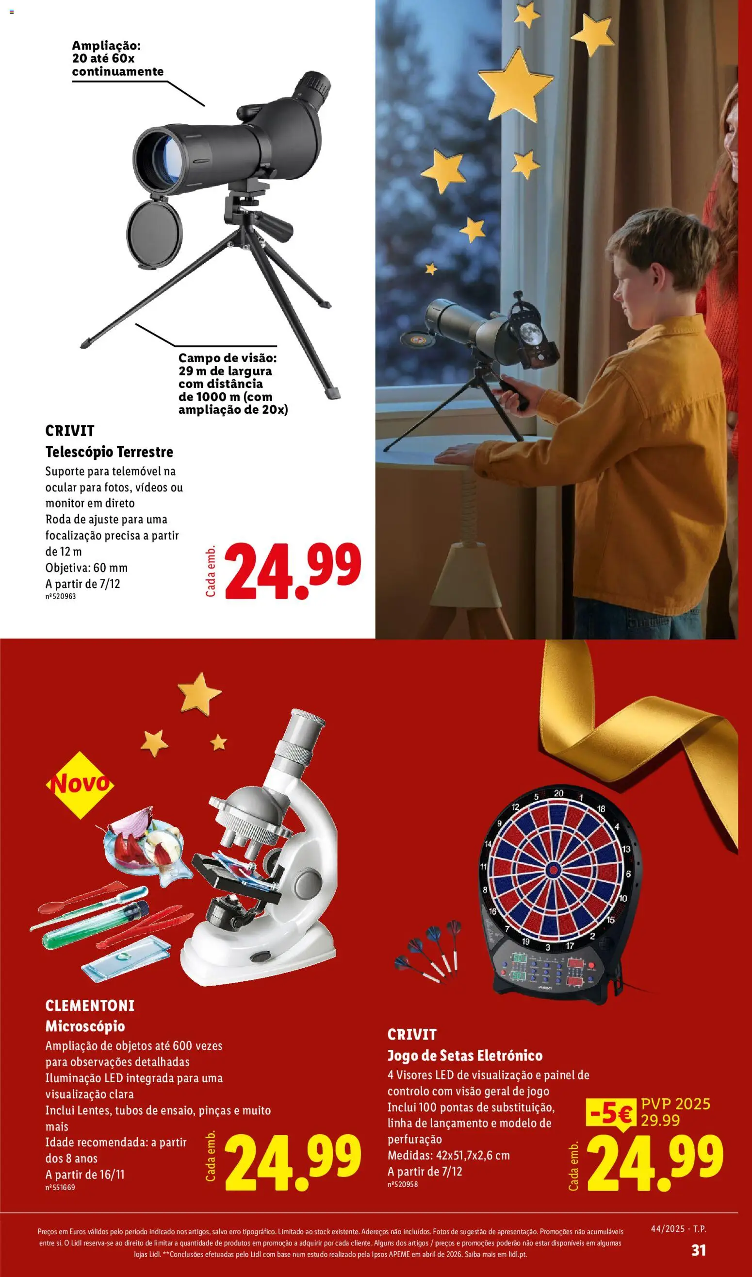 Lidl Folheto Especial Natal │ válido de 26/10/2026 | Página: 31 | Produtos: Monitor, Telemóvel, Base, Telescópio