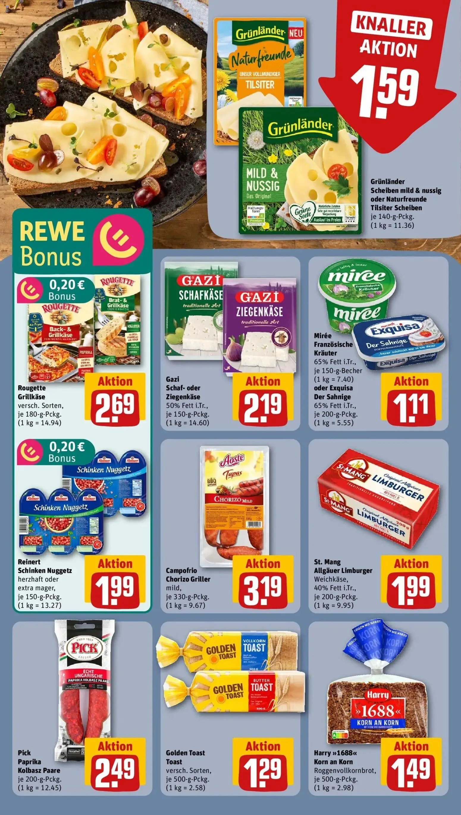 Rewe Prospekt Waltrop	 – gültig ab 12.04.2026 | Seite: 10 | Produkte: Toast, Paprika, Schinken, Griller