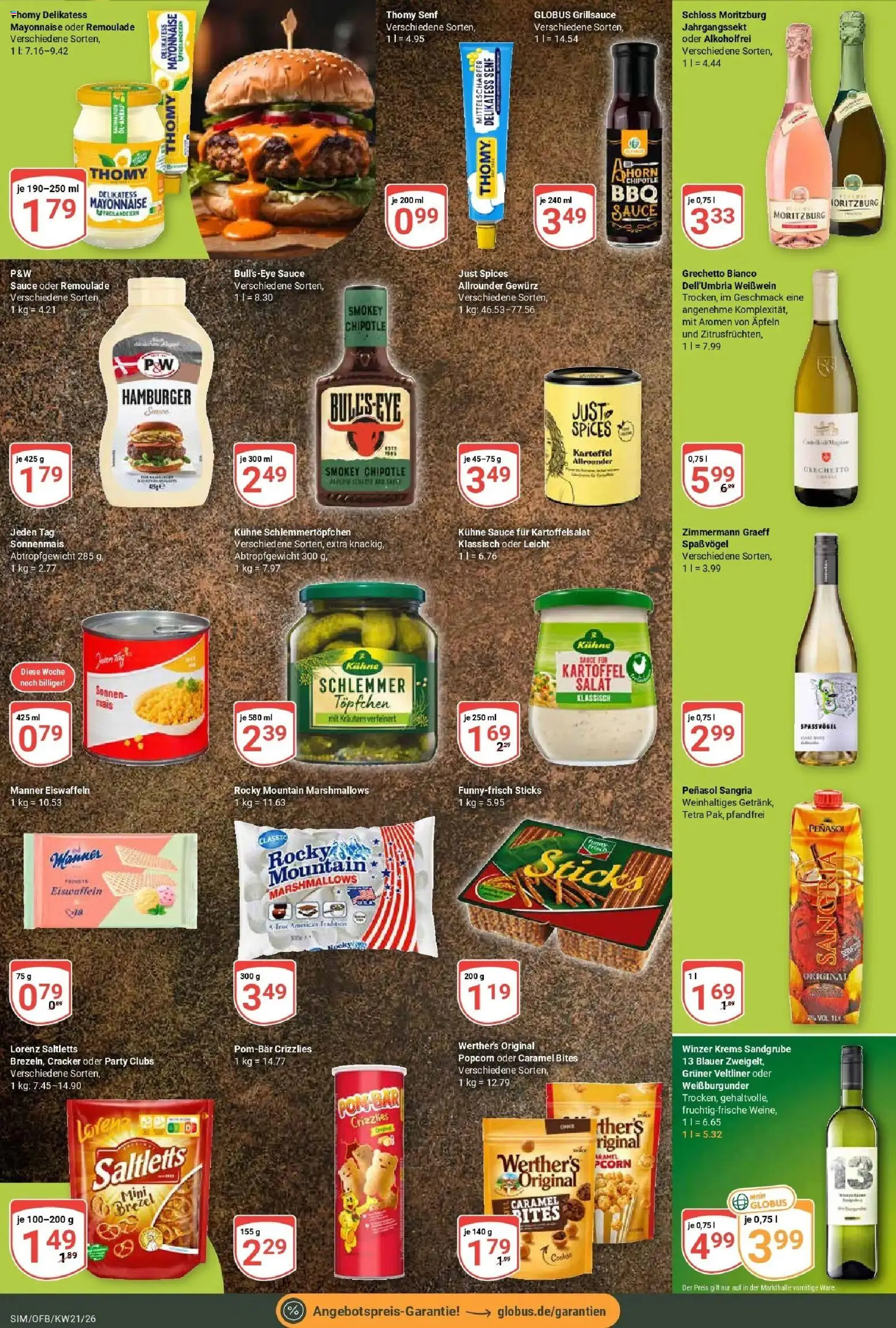 Globus Prospekt Simmern – gültig ab 17.05.2026 | Seite: 21 | Produkte: Weißwein, Mayonnaise, Salat