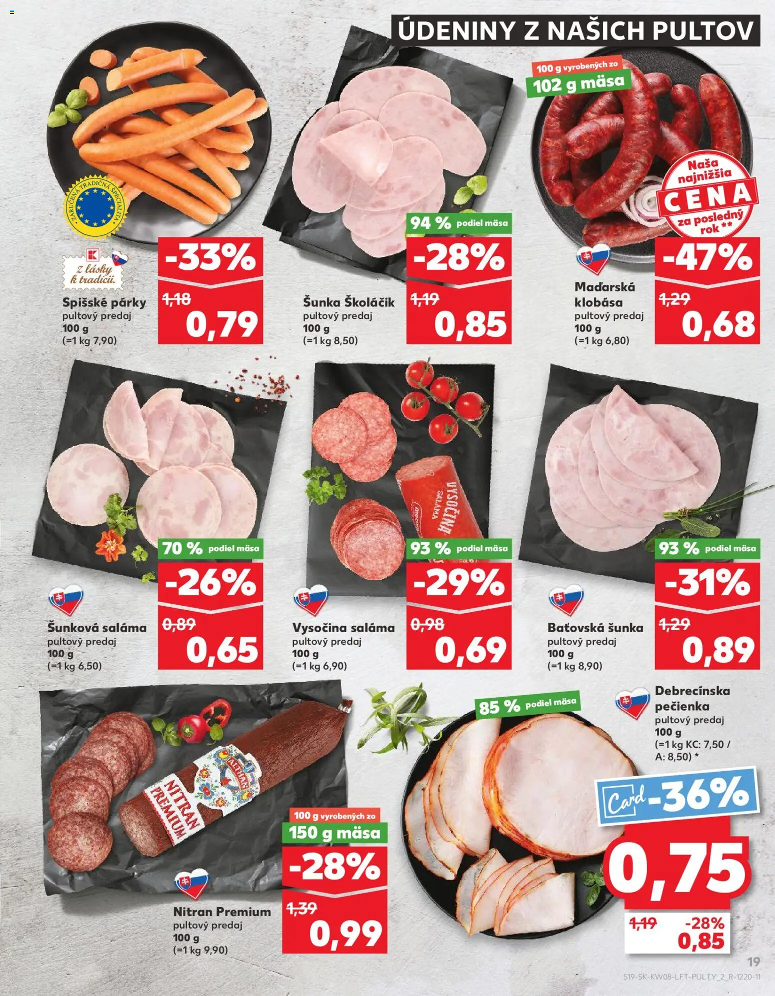 Kaufland SK akciós ujság - amely érvényes a következő dátumtól: 2026.02.19. | Oldal: 19