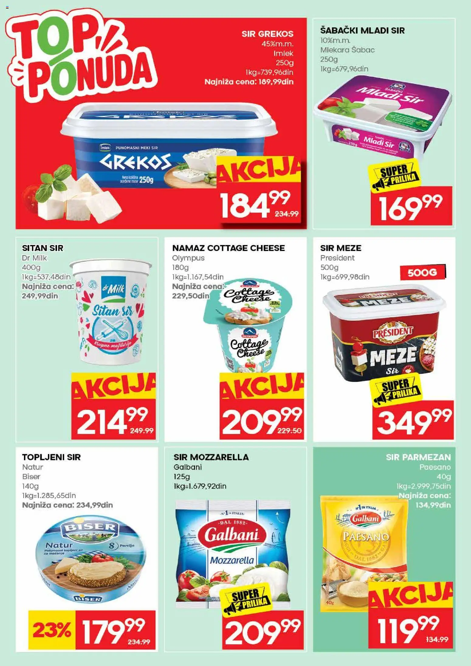 Roda katalog - važi od 17.08.2026 | Strana: 15 | Proizvode: Namaz, Sir, Mozzarella, Topljeni sir