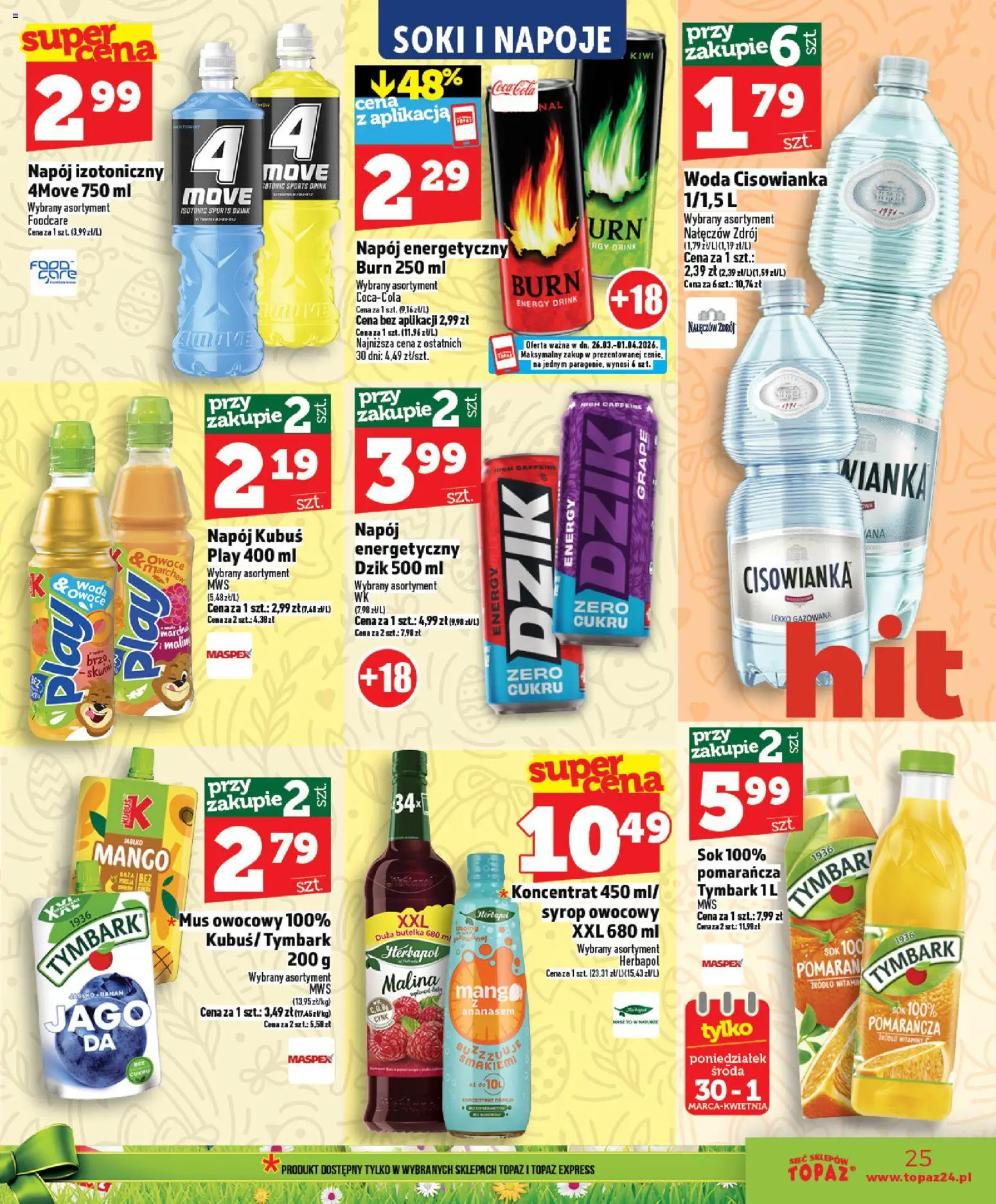 Topaz gazetka - MAZ od 26.03.2026 | Nowa od jutra
