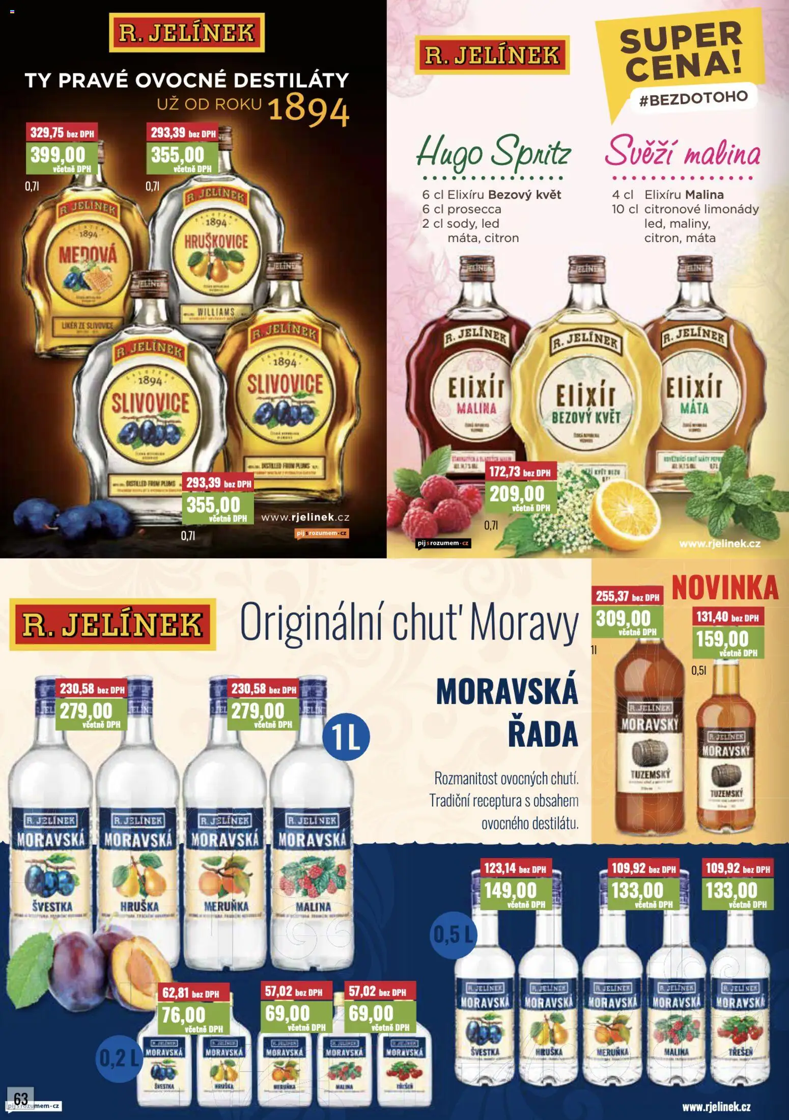 Ratio leták od 01.10.2026 | Strana: 63 | Produkty: Hruškovice, Slivovice, Jelínek, LED
