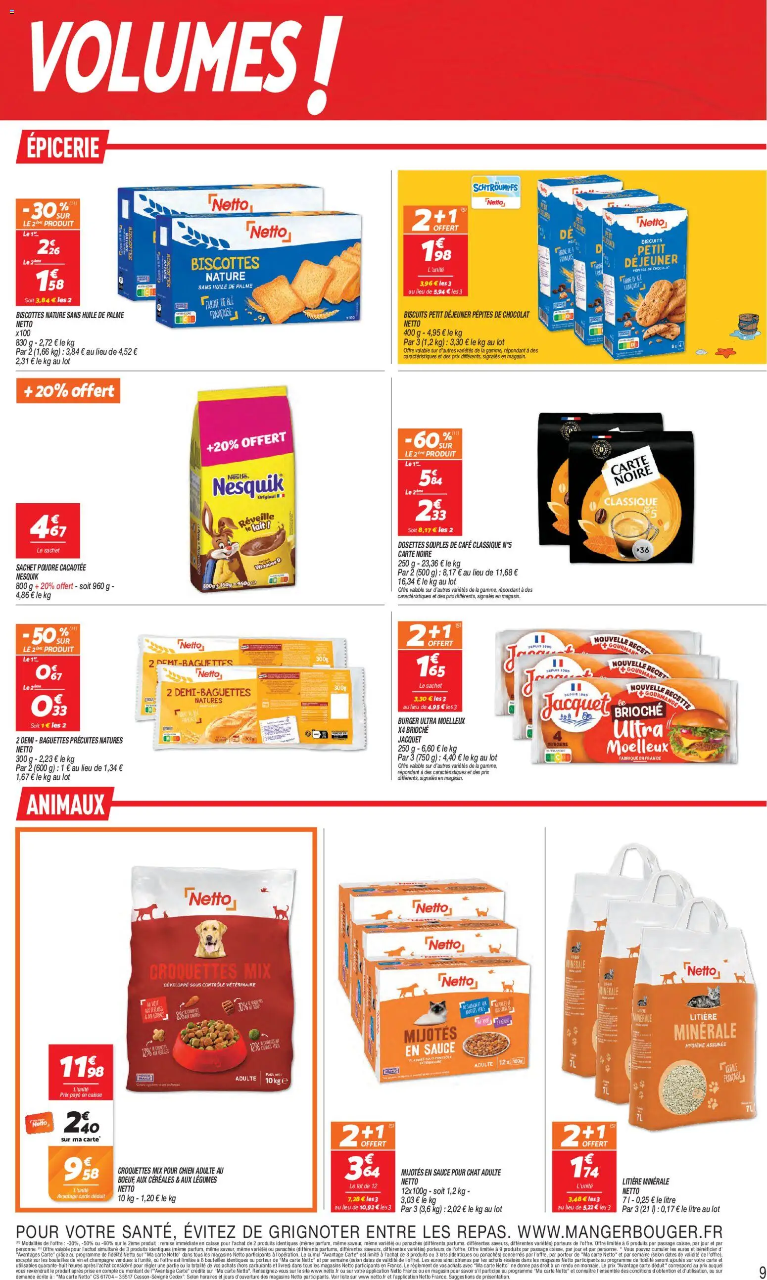 {H1} | Page: 9 | Produits: Biscottes, Poids, Prise, Vin