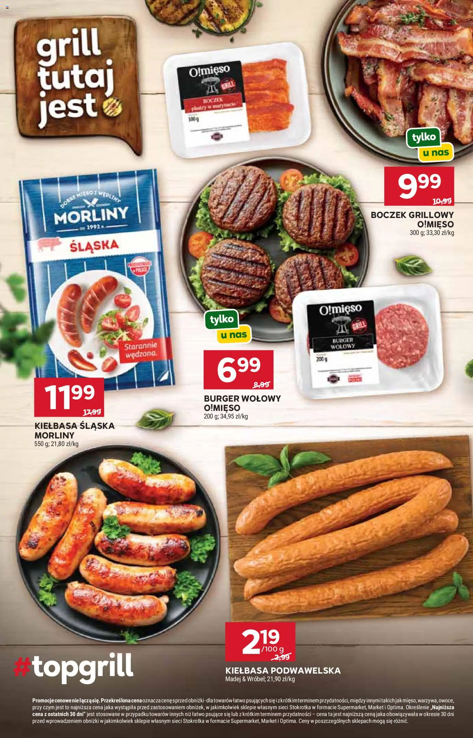 Stokrotka gazetka od 28.05.2026 | Strona: 18 | Produkty: Kiełbasa, Burger wołowy, Kiełbasa śląska, Kiełbasa podwawelska