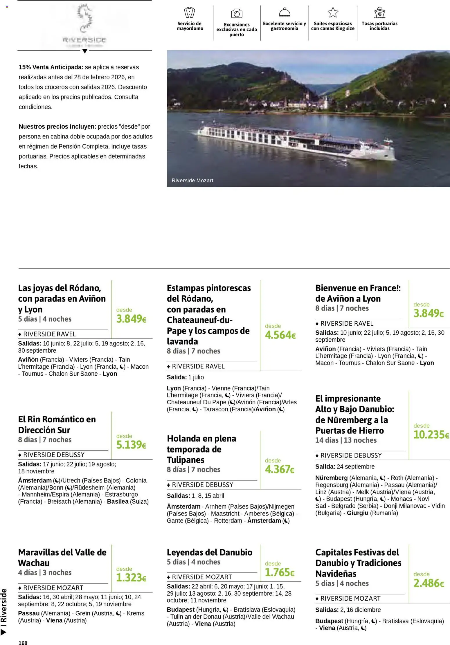 Viajes El Corte Inglés Cruceros marítimos │ válido desde el 01/01/2026 | Página: 169 | Productos: Colonia, Tulipanes, Puertas
