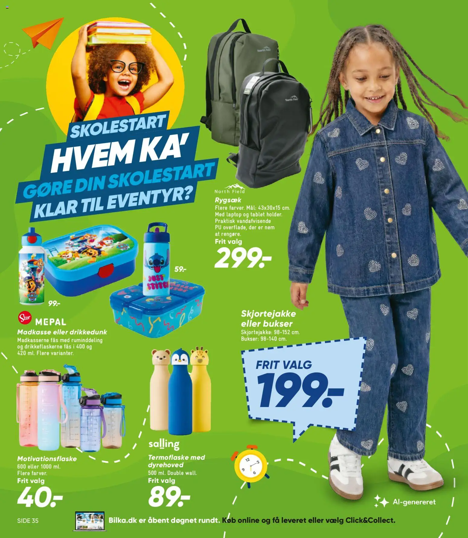 Bilka tilbudsavis – gyldig fra 24/07/2026 | Side: 36 | Produkter: Bukser, Tablet, Rygsæk