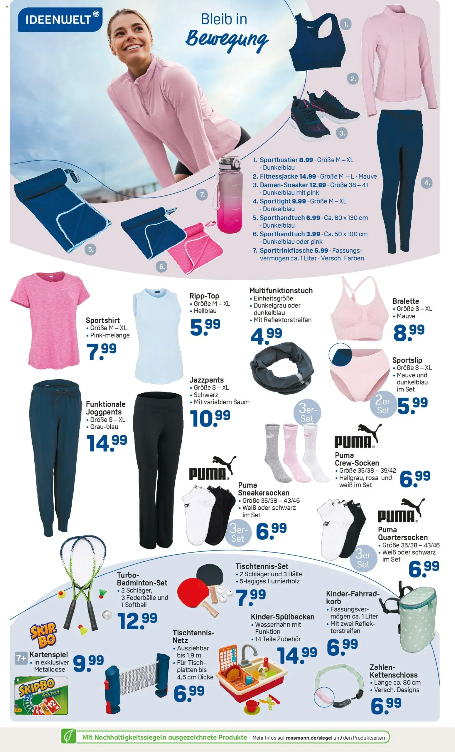Rossmann Prospekt 	 – gültig ab 13.04.2026 | Seite: 2 | Produkte: Top, Tisch, Korb, Badmintonset