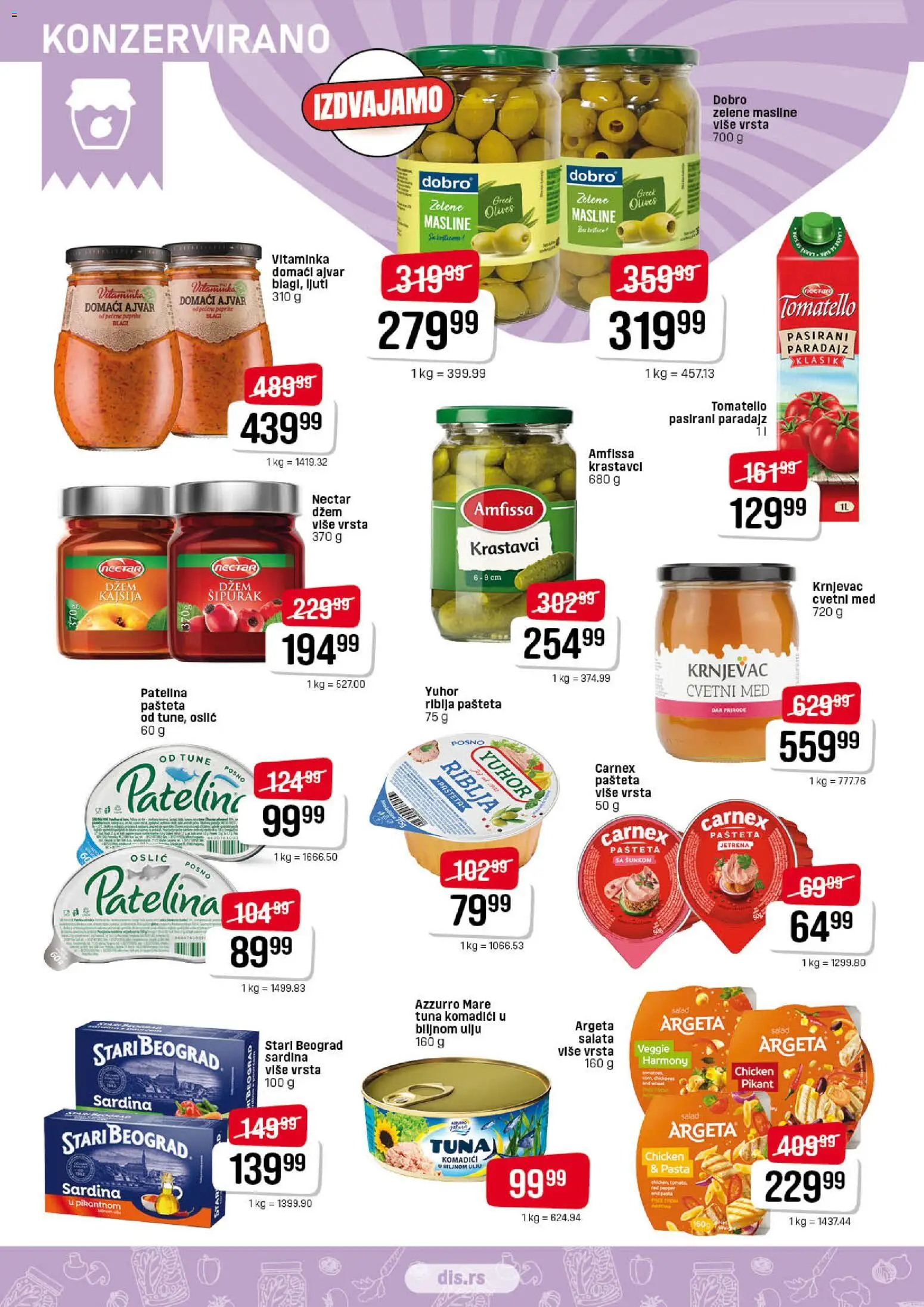 Super DIS katalog - važi od 21.05.2026 | Strana: 8 | Proizvode: Masline, Salata, Pasirani paradajz, Sardina