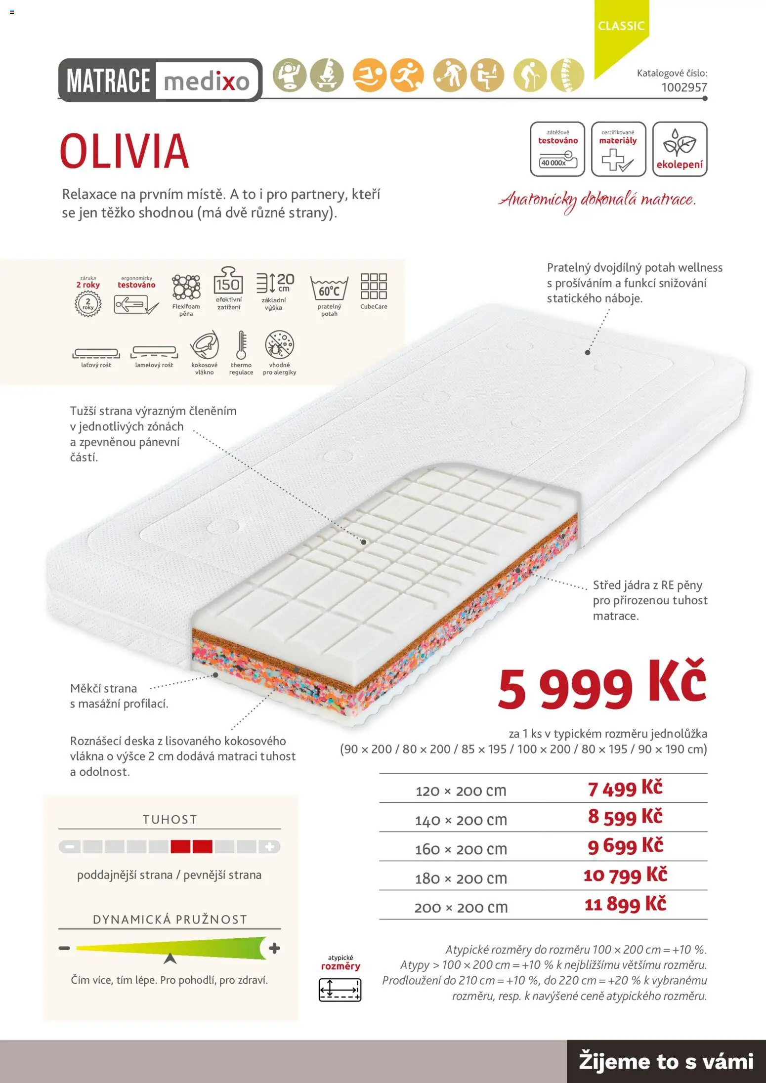 ASKO nábytek leták - Nabídka matrací od 01.01.2026 | Strana: 35 | Produkty: Matrace, Rošt, Pěna